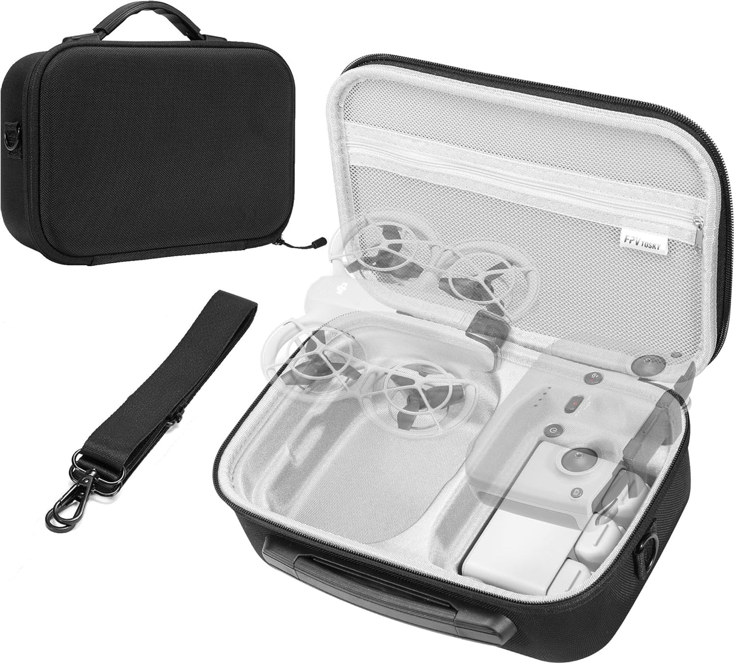 FPVtosky Carrying Case for DJI NEO, Porable Travel Storage Bag for DJI NEO Drone Aceessories (for DJI NEO, Black)