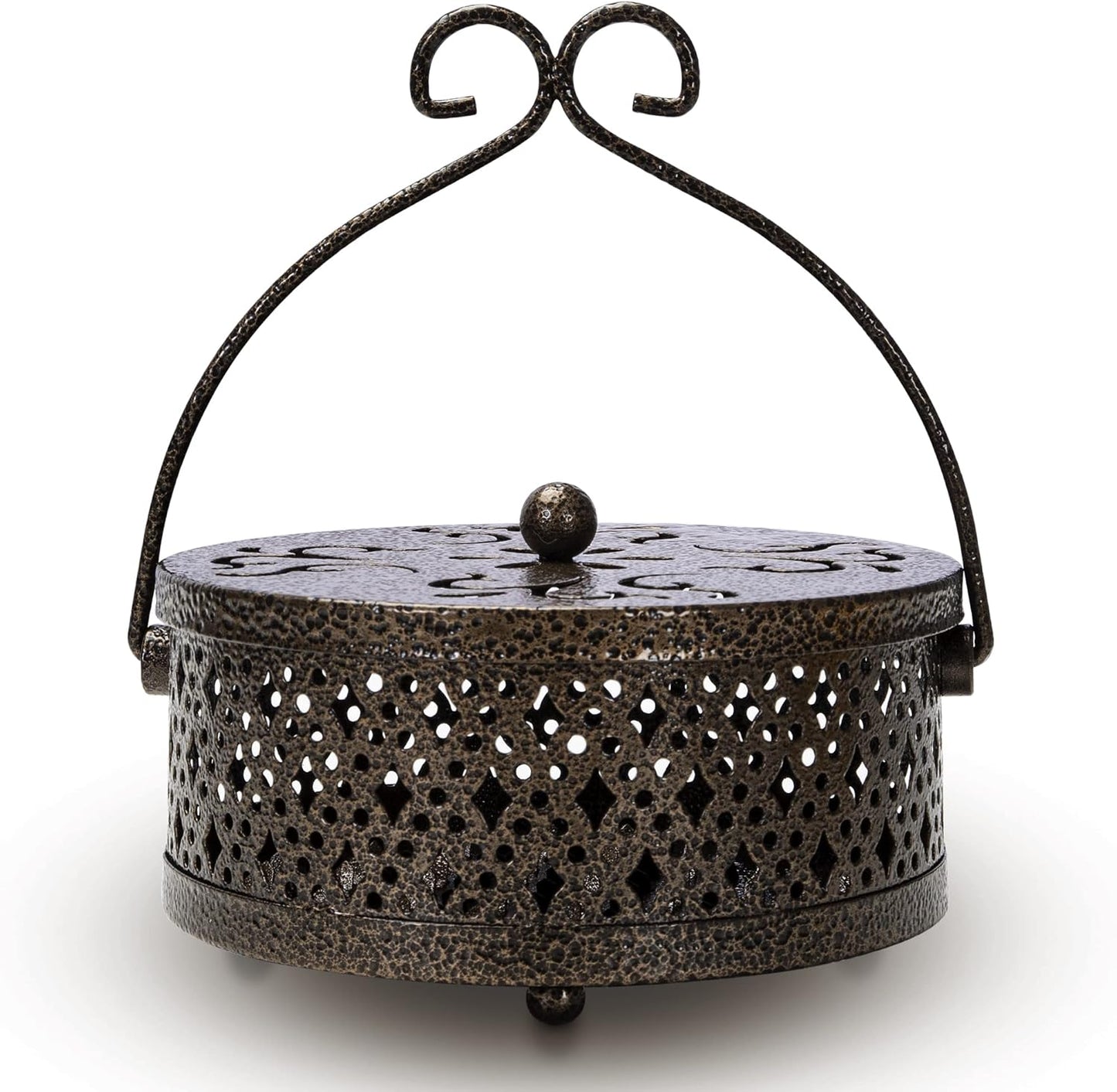 Purilite Select Metal Mosquito Coil Holder with Lid