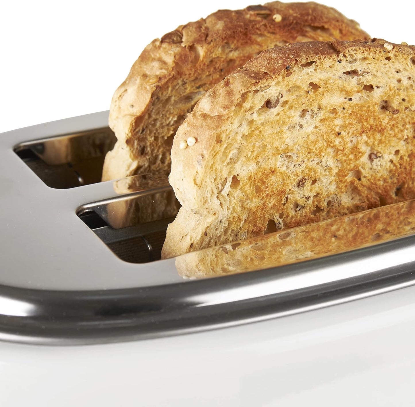 Haden Dorset 75083 Stainless Steel 1500W Retro Toaster 4 Slice Wide Slot w/Removable Crumb Tray and Settings, Black/Copper Toasters w/Adjustable Browning Control, Smart Toaster