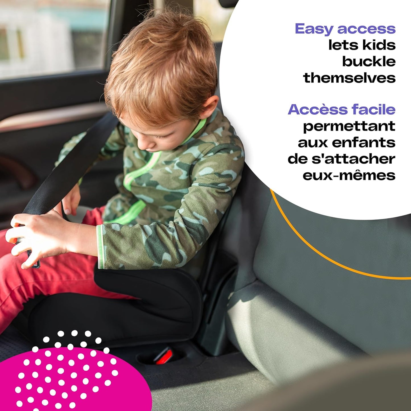 Cosco Kids Topside Lightweight Backless Belt-Positioning Booster Car Seat, Washable Cover, Black