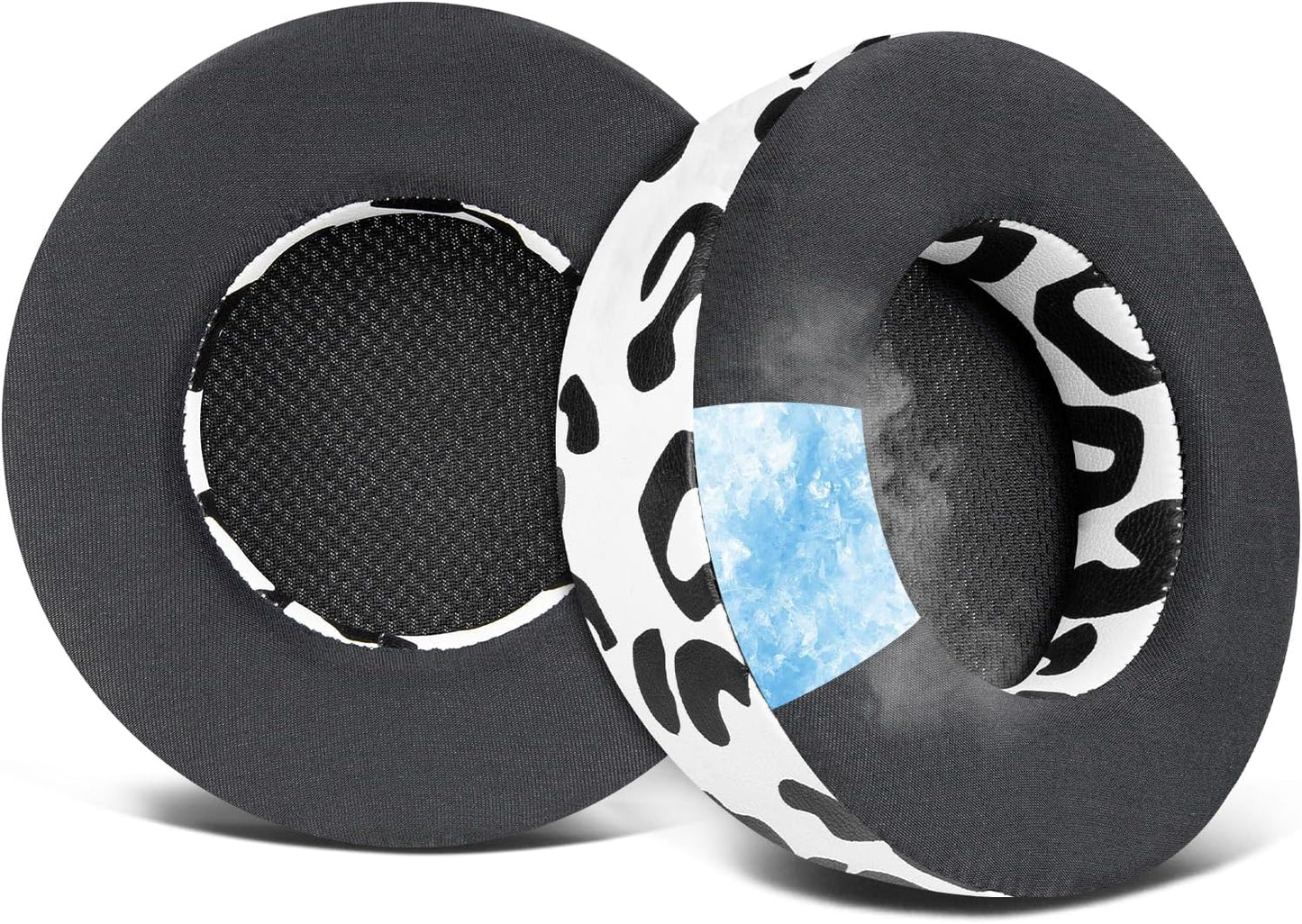 SOULWIT Cooling Gel Ear Pads Replacement for Corsair Virtuoso RGB Wireless XT SE Gaming Headset, Earpads Cushions with High-Density Noise Isolation Foam, Added Thickness - Black