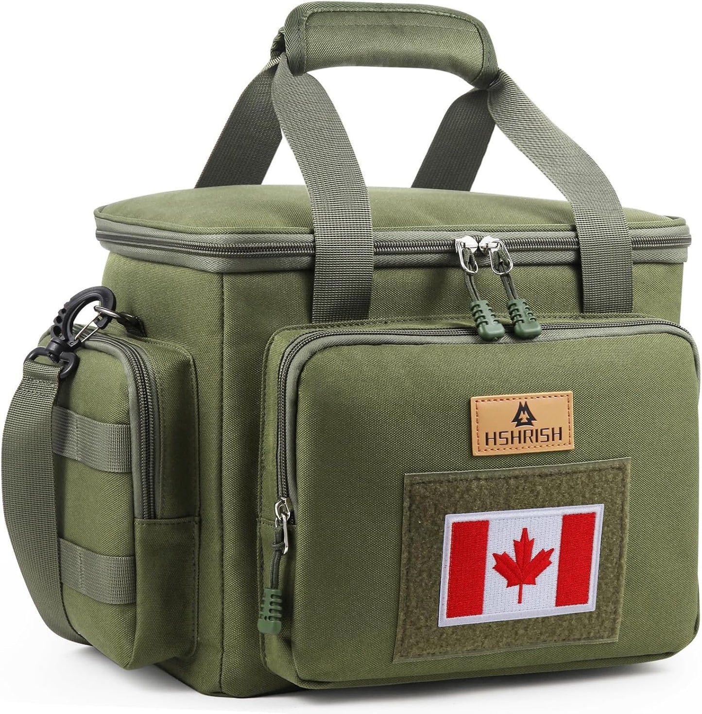 HSHRISH Tactical Large Lunch Bag for Men,Leakproof Insulated Lunch Box, Durable Soft Cooler Bag with Shoulder Strap Lunch Pail for Work Shifts Outdoor