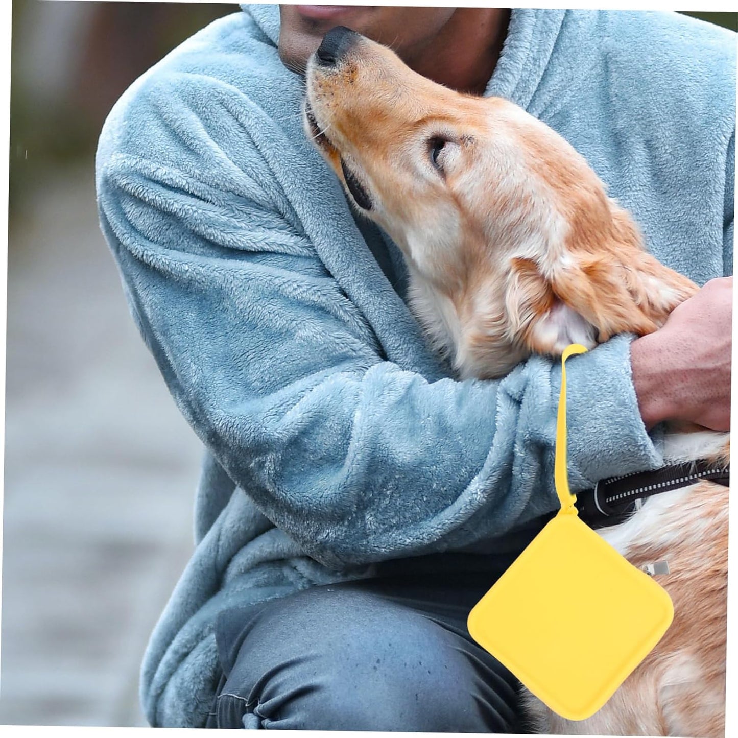 YARNOW 2pcs Silicone Dog Treat Bag Portable Dog Training Treat Pouch for Walking Accessories