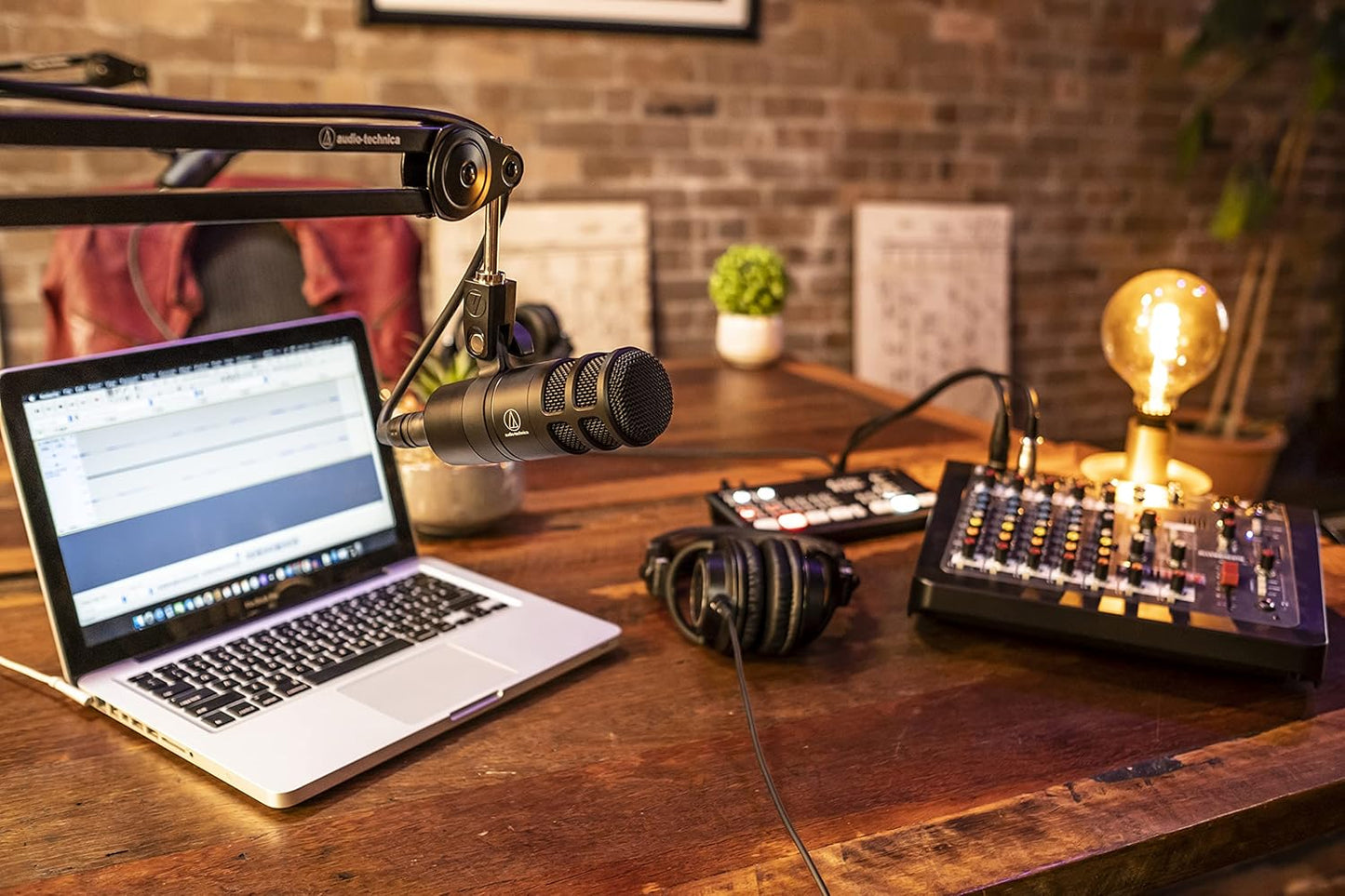 Audio-Technica AT2020 Cardioid Condenser Studio XLR Microphone, Ideal for Project/Home Studio Applications