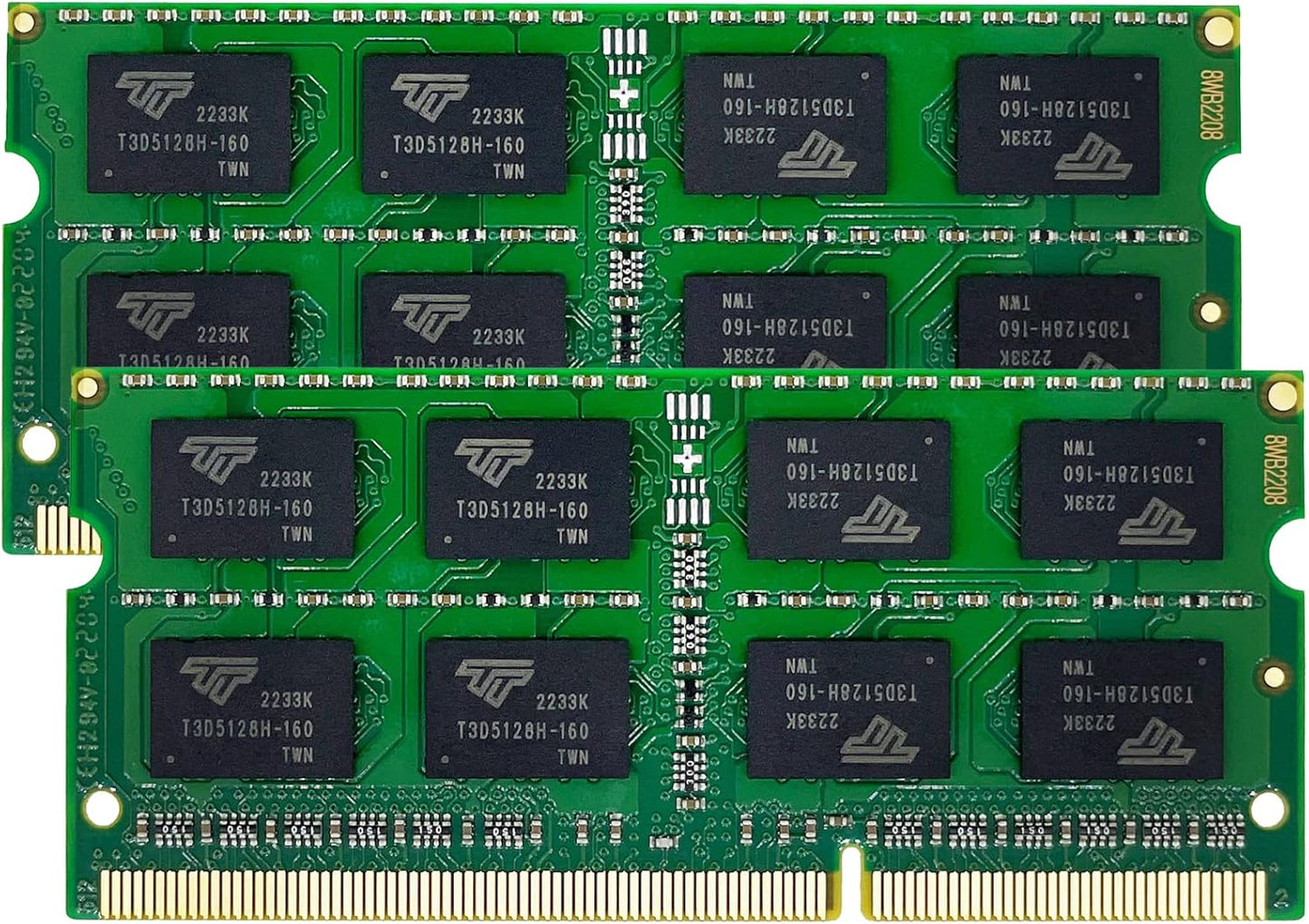 Timetec 16GB KIT(2x8GB) DDR3L / DDR3 1600MHz PC3L-12800 / PC3-12800 Non-ECC Unbuffered 1.35V / 1.5V CL11 2Rx8 Dual Rank 204 Pin SODIMM Laptop Notebook PC Computer Memory RAM Module Upgrade