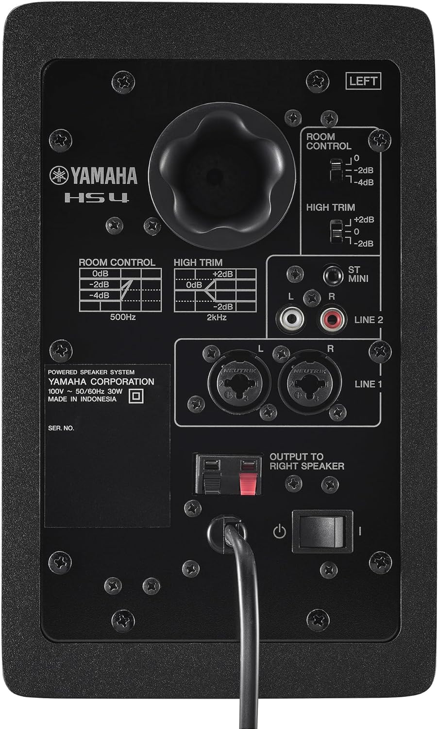 Yamaha HS4 Studio Monitors, Black