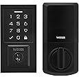 Weiser Halo Matte Black WiFi Smart Lock, Keyless Entry Door Lock, Touchscreen Keypad Door Lock, Amazon Alexa & Google Assistant/Google Home Compatible, Deadbolt Lock, Smart Locks for Entry Door