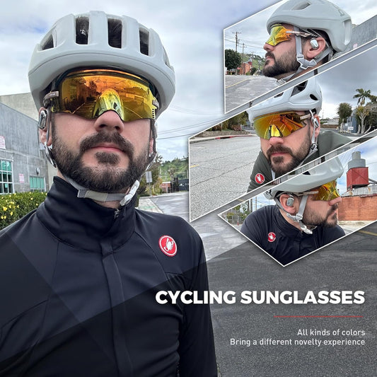 KAPVOE Sports Sunglasses Men Women Cycling Glasses Running Fishing Golf MTB Outdoor - PuriLite