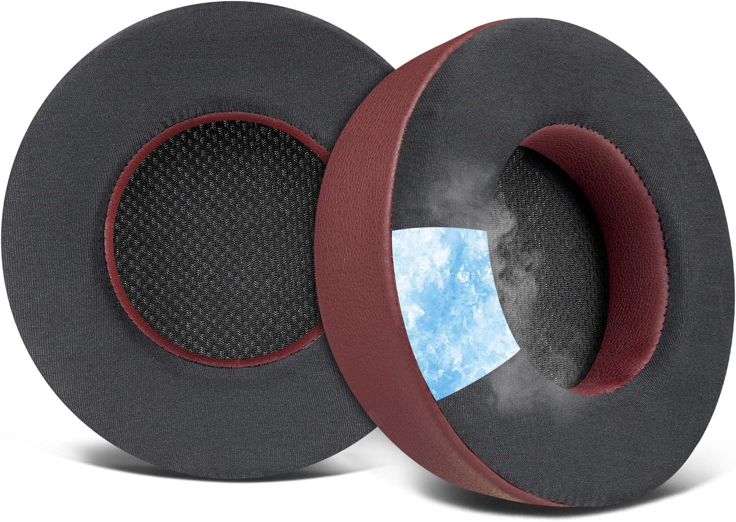 SOULWIT Cooling Gel Ear Pads Replacement for Corsair Virtuoso RGB Wireless XT SE Gaming Headset, Earpads Cushions with High-Density Noise Isolation Foam, Added Thickness - Black
