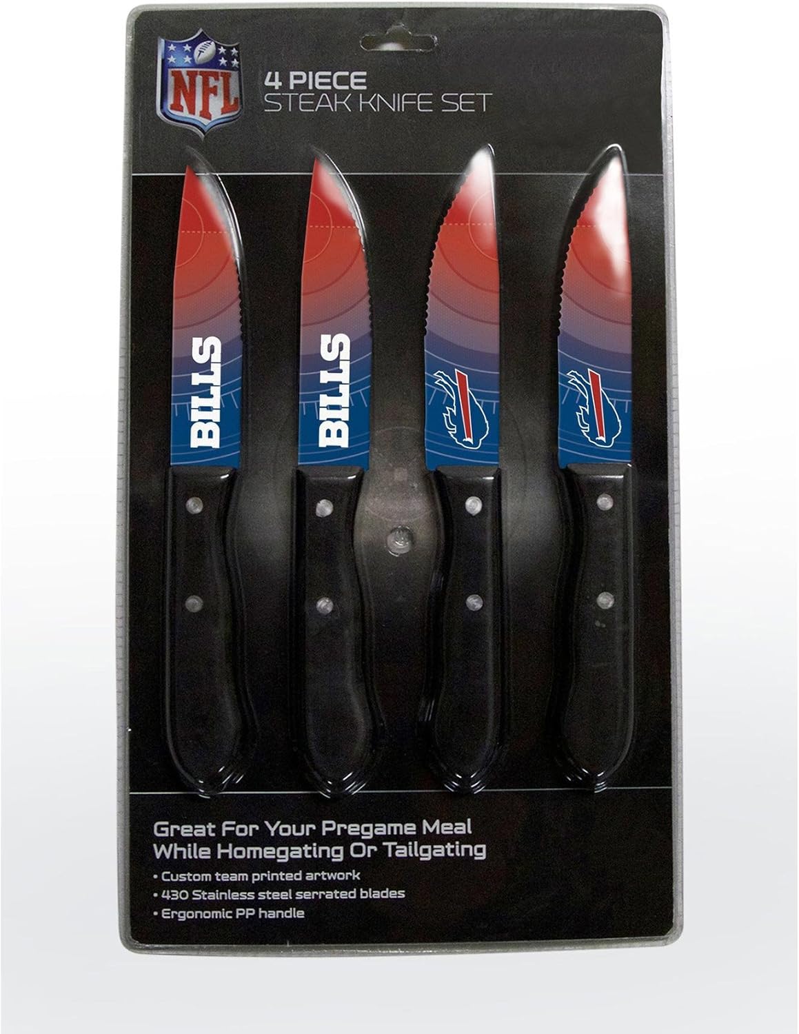 The Sports Vault by Inglasco NFL Chicago Bears Steak Knives