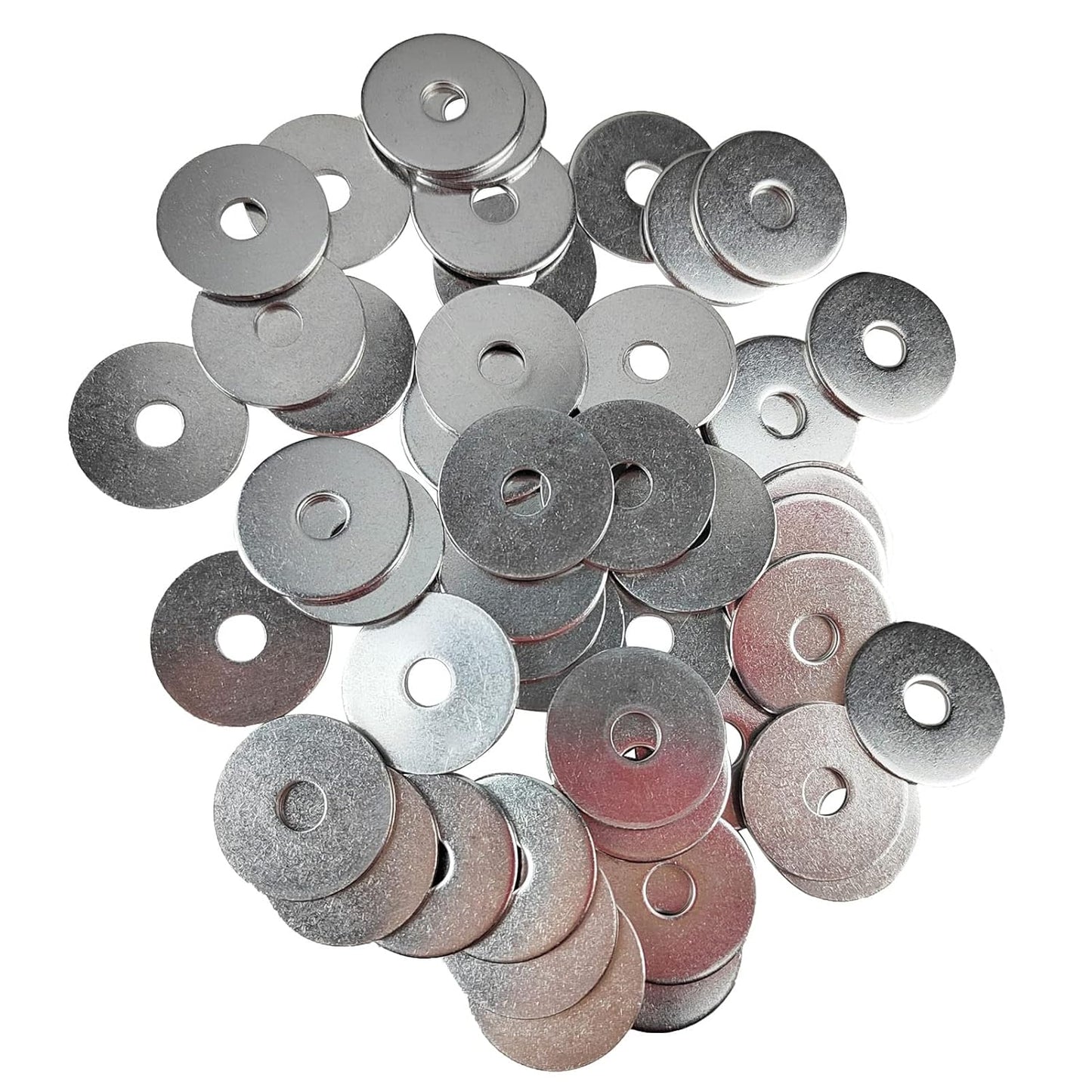 Fajoeda M6 Flat Washers 120Pcs M6 304 Stainless Steel Flat Washer for Bolts Screws, M6 x 12 mm x 1.5 mm