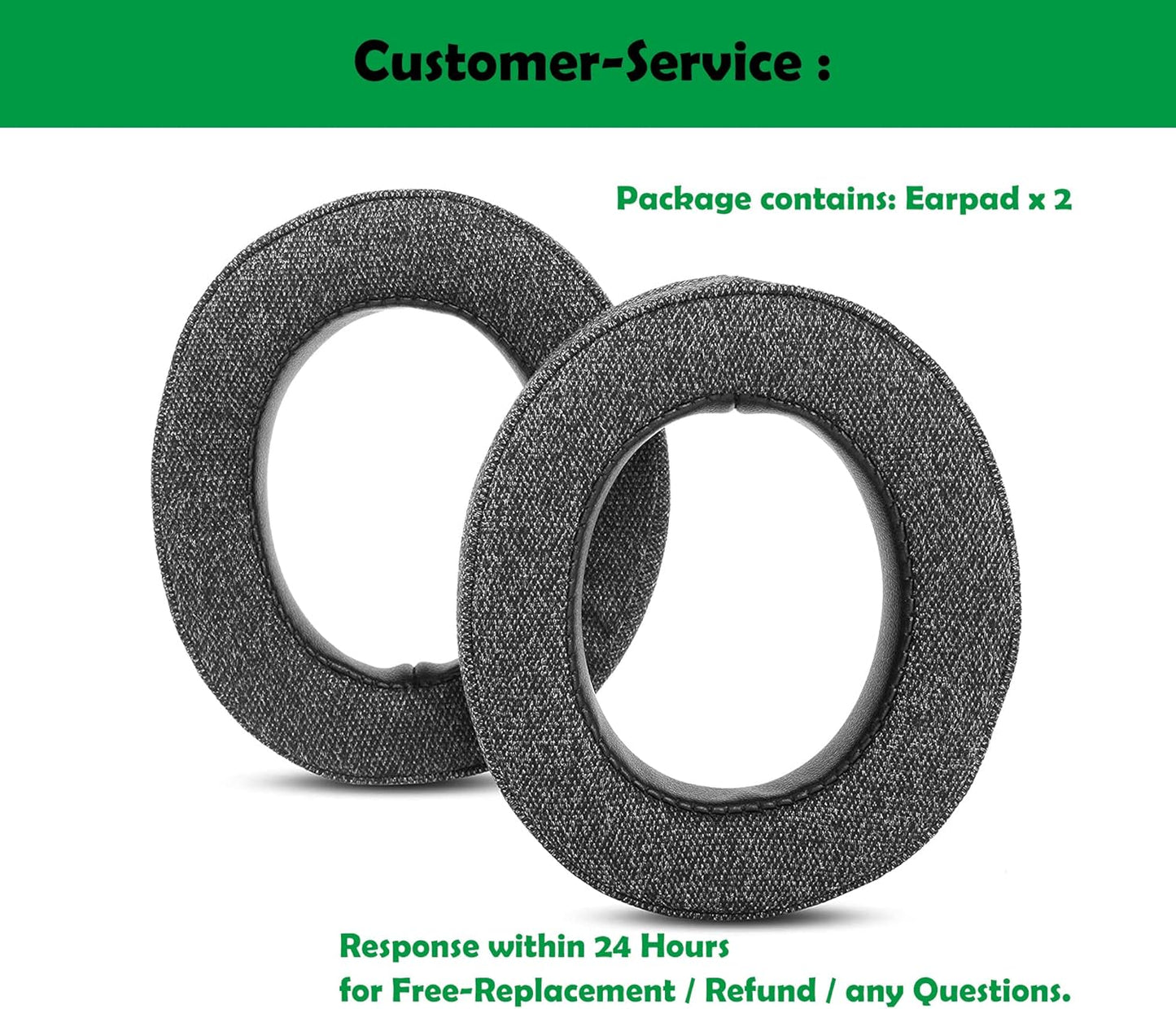 DowiTech Thickened Headphone Earpads Headset Replacement Ear Pads Compatible with Corsair HS70 Pro HS60 Pro HS50 Pro Headphone
