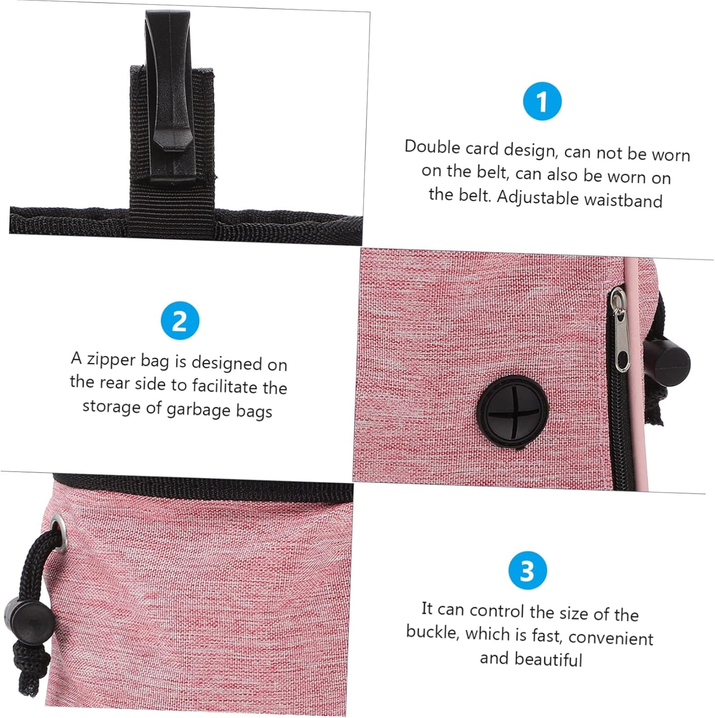 BCOATH Training Pouch Bag Dog Treat Waist Bag Bag for Outdoor Hiking Dog Treat Pouches for Dog Walking