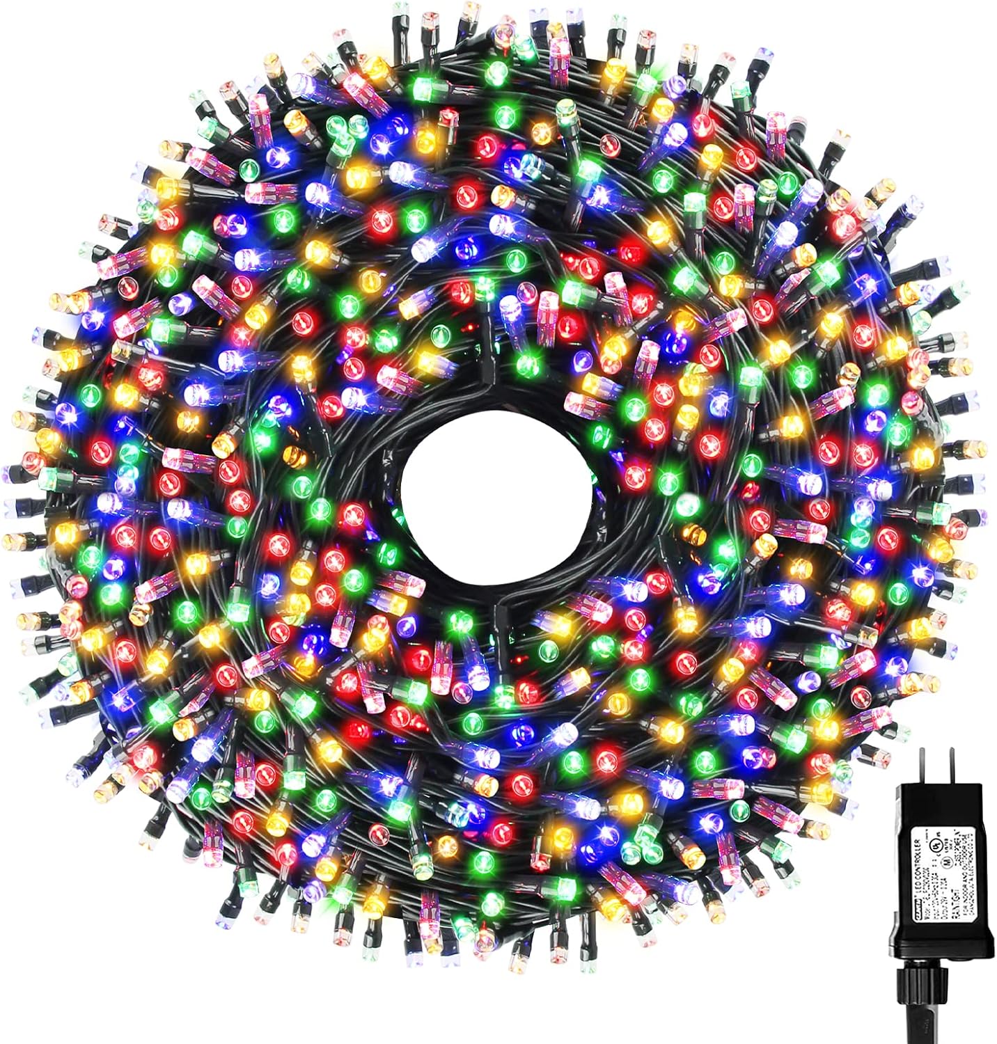 Tcamp 105FT 300 LED Purple Orange Halloween Decorations Lights Motion Activated Sync with 4 Scary Music, 6 Modes Halloween String Lights for Party Yard Outdoor Indoor Decor (3 Sets Connectable)