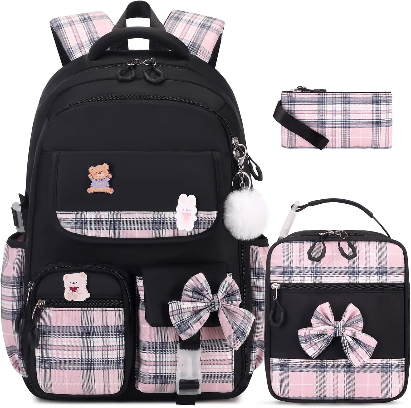 ACESAK Girls Backpack - 3PCS Backpack for Girls Cute School Backpacks for Girls Kindergarten