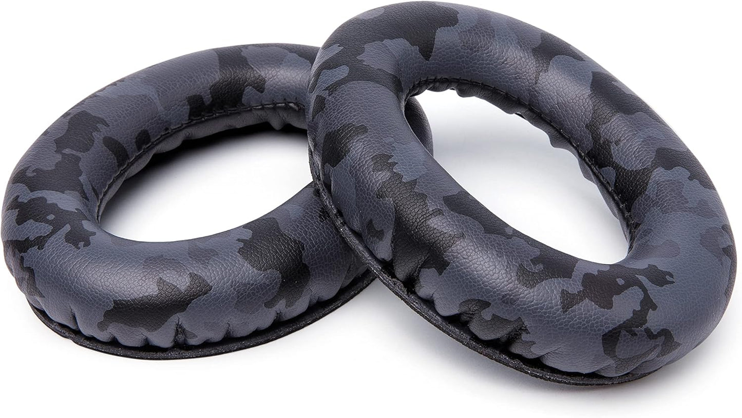 WC Wicked Cushions Upgraded Replacement Ear Pads for Bose QC35 & QC35ii (QuietComfort 35) Headphones & More - Softer Leather, Luxurious Memory Foam, Added Thickness, Extra Durability | Midnight Blue