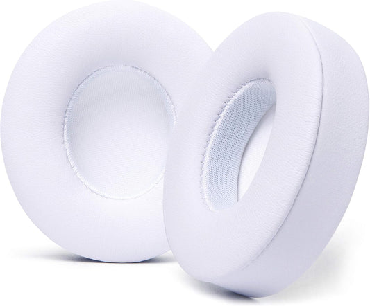 WC Extra Thick Replacement Earpads for Beats Solo 2 & 3 by Wicked Cushions - Ear Pads for Beats Solo 2 & 3 Wireless ON-Ear Headphones - Soft Leather, Luxury Memory Foam, Strong Adhesive | White