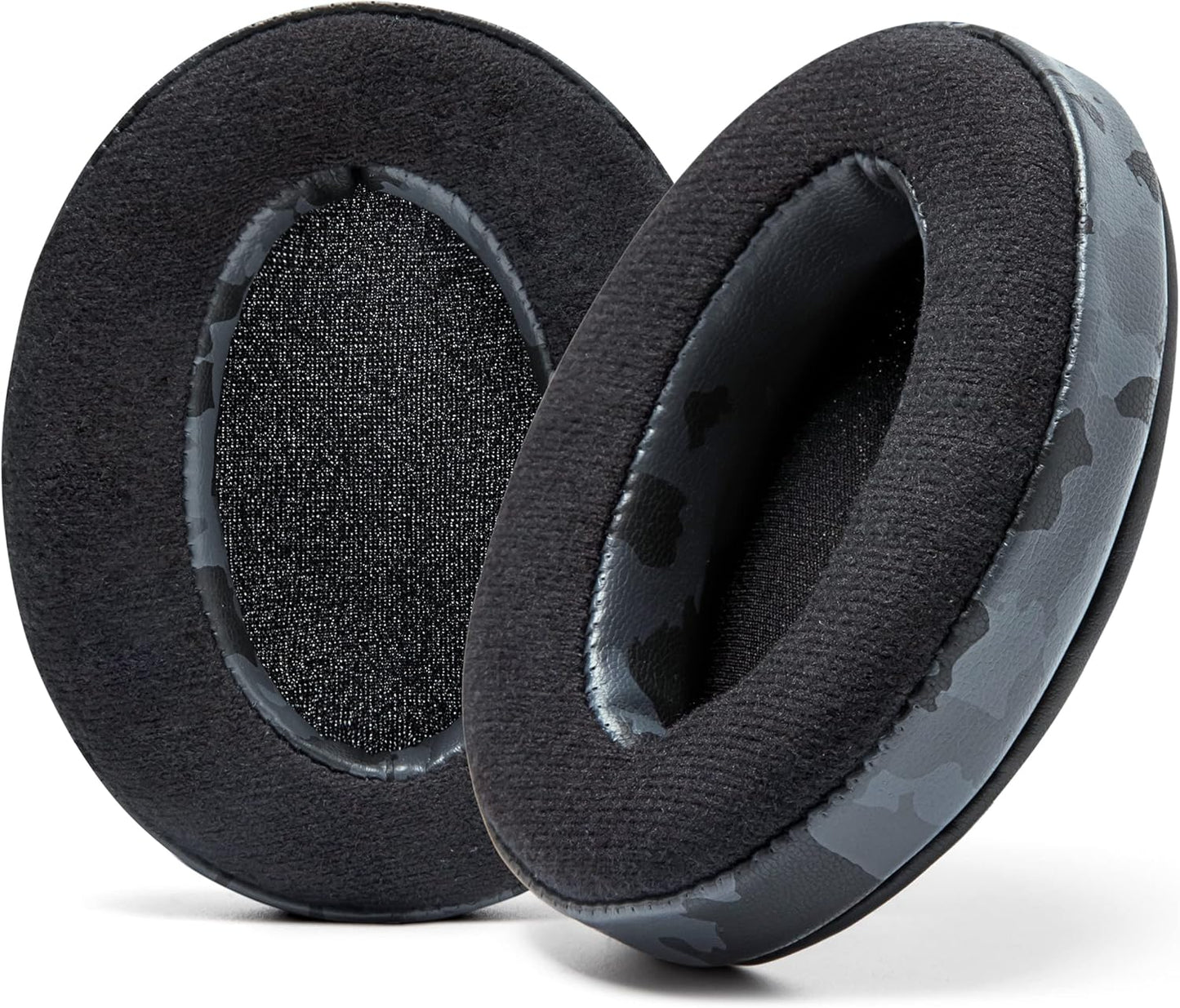 WC PadZ Velour - The Ultimate Upgraded Earpads by Wicked Cushions - Compatible With Audio Technica, HyperX, SteelSeries Arctis & More - Extra Thick - Bigger Opening - Softer Memory Foam | Black Floral