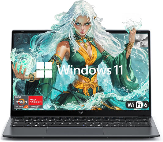 ACEMAGIC 2025 Gaming Laptop AMD Ryzen 7 5700U (8C/16T), 15.6“FHD Display,16GB RAM 512GB NVMe SSD, WiFi 6, Numeric Keyboard, Type_C, 54.72Wh Battery | Windows 11 Pro Laptop Computer for Work & Play
