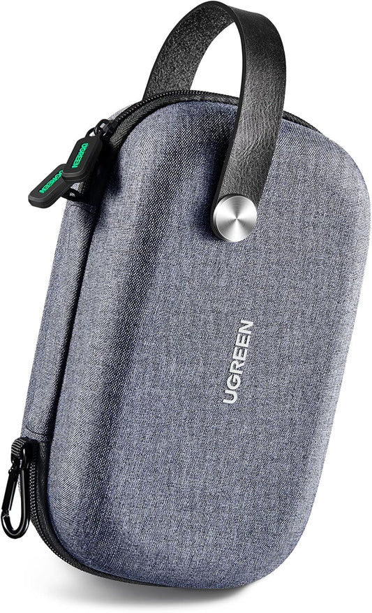 UGREEN Travel Case Universal Electronic Accessories Bag Cable Organizer Portable Carrying Pouch for Mini Speaker, USB Cable, Memory Cards, Power Bank, Hard Drive, Charger, Cosmetics, and More