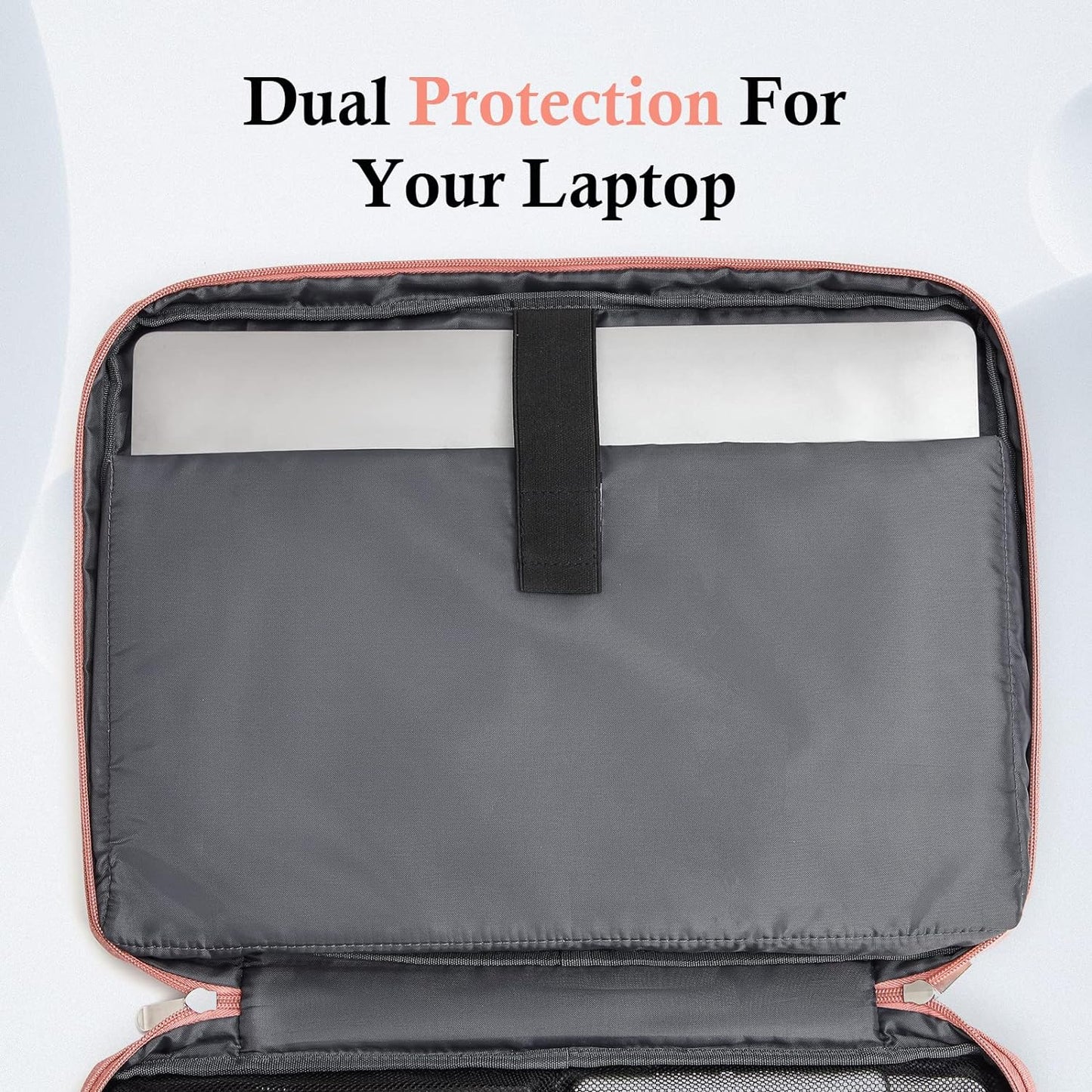 bagasin Laptop Sleeve Case, 15 15.6 16 inch TSA Laptop Sleeve Water Resistant with 4-Layer Protection, Computer Carrying Bag Compatible with MacBook, HP, Dell, Lenovo, Asus Notebook