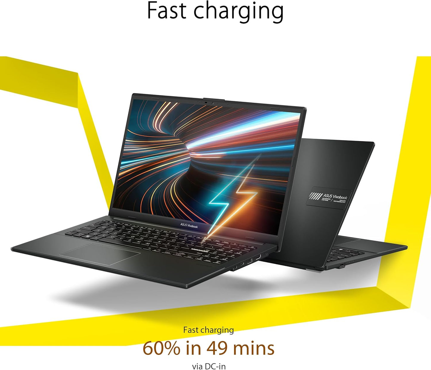 ASUS Vivobook Go 15 Laptop, 15.6” FHD Display, Intel® Core™ i3-N305 Processor, 8GB RAM, 256GB UFS, Windows 11 Home, Mixed Black, E1504GA-AS33-CA