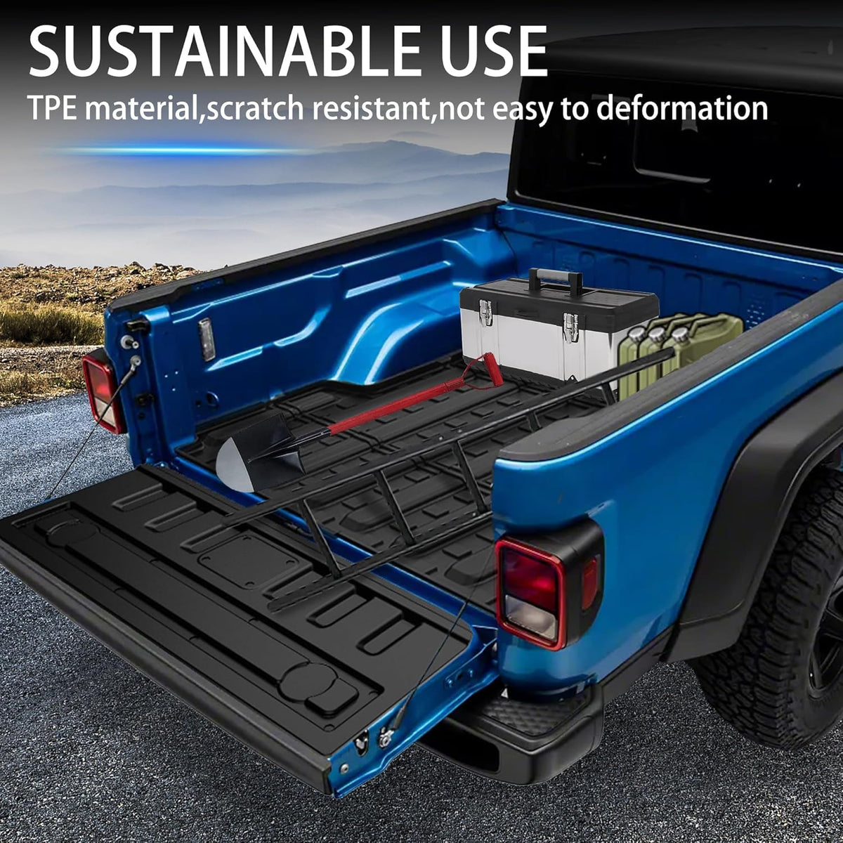 AOMSAZTO Floor Mats & Trunk Mat for 2024 2025 Chevy Equinox EV (Non Fuel),TPE All Weather Protection 2 Rows Car Floor Liners with Cargo Liner for Chevrolet Equinox EV (Non Fuel) - PuriLite