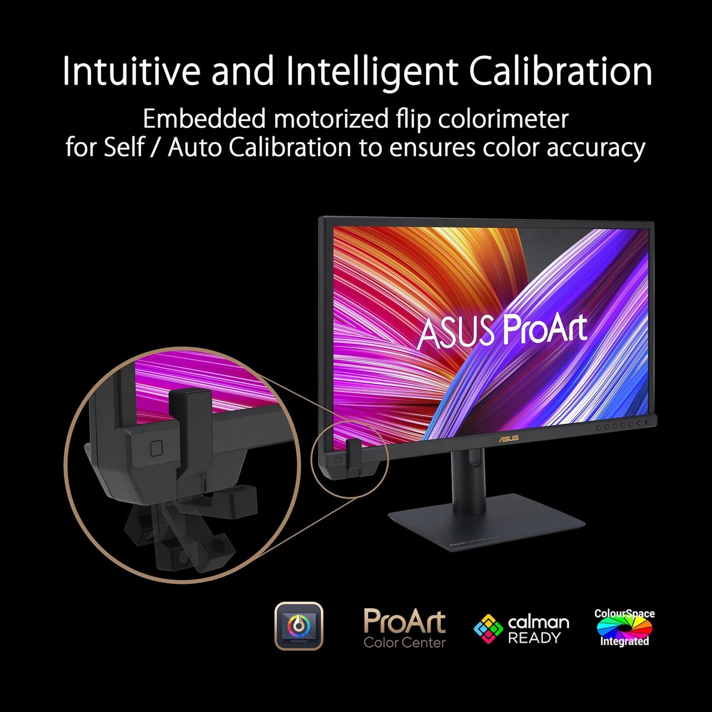 ASUS ProArt Display 27” 1440P Professional Monitor (PA278CGV) - IPS, QHD (2560 x 1440), 144Hz, 95% DCI-P3, ΔE < 2, Calman Verified, USB-C PD 90W, FreeSync Premium, DisplayHDR 400, Height Adjustable
