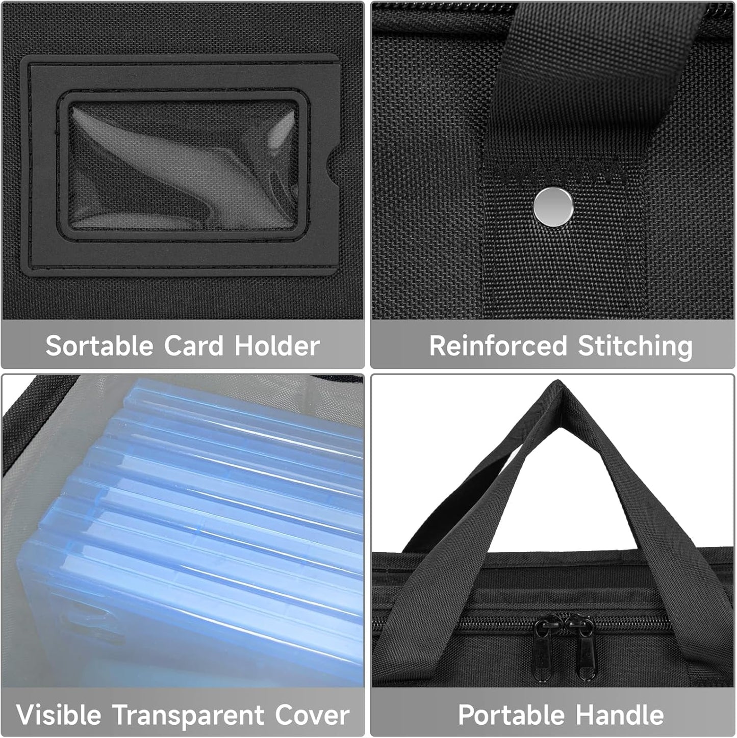 4 Pack-DVD Storage Boxes, PVC Clear Lid, DVD Case Holder Organizer with Index Labels-15.4"x 5.5"x 7.9" DVDs Storage Holder Bags for DVDs, CDs, Video Games, Books, Each Hold up to 25 DVDs Jewel Cases