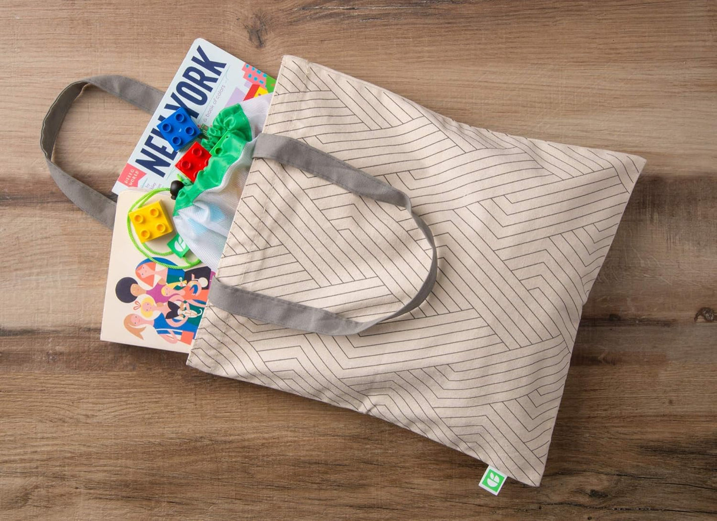 Purilite Select™ EcoSmart Reusable Canvas Tote Bag – 5 Pack