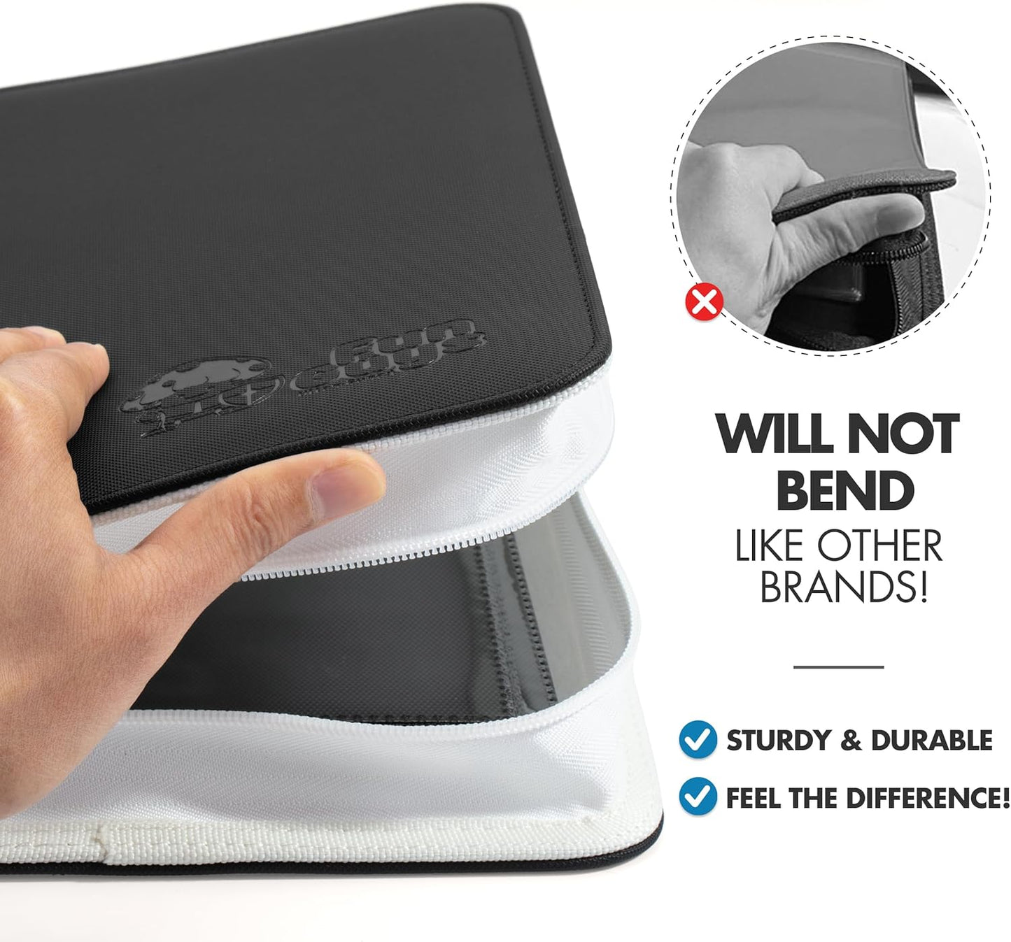 FunGuys Toploader Binder, Trading Card Binder Storage,128 4 Pocket Top Loader Pokemon Binder, Card Collection Yugioh Cards, MTG, TCG, Folders for Trading Cards