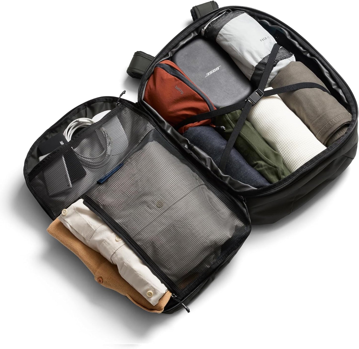 Bellroy Transit Travel Pack Pro (30–38 liter carry-on travel backpack, with laptop sleeve)