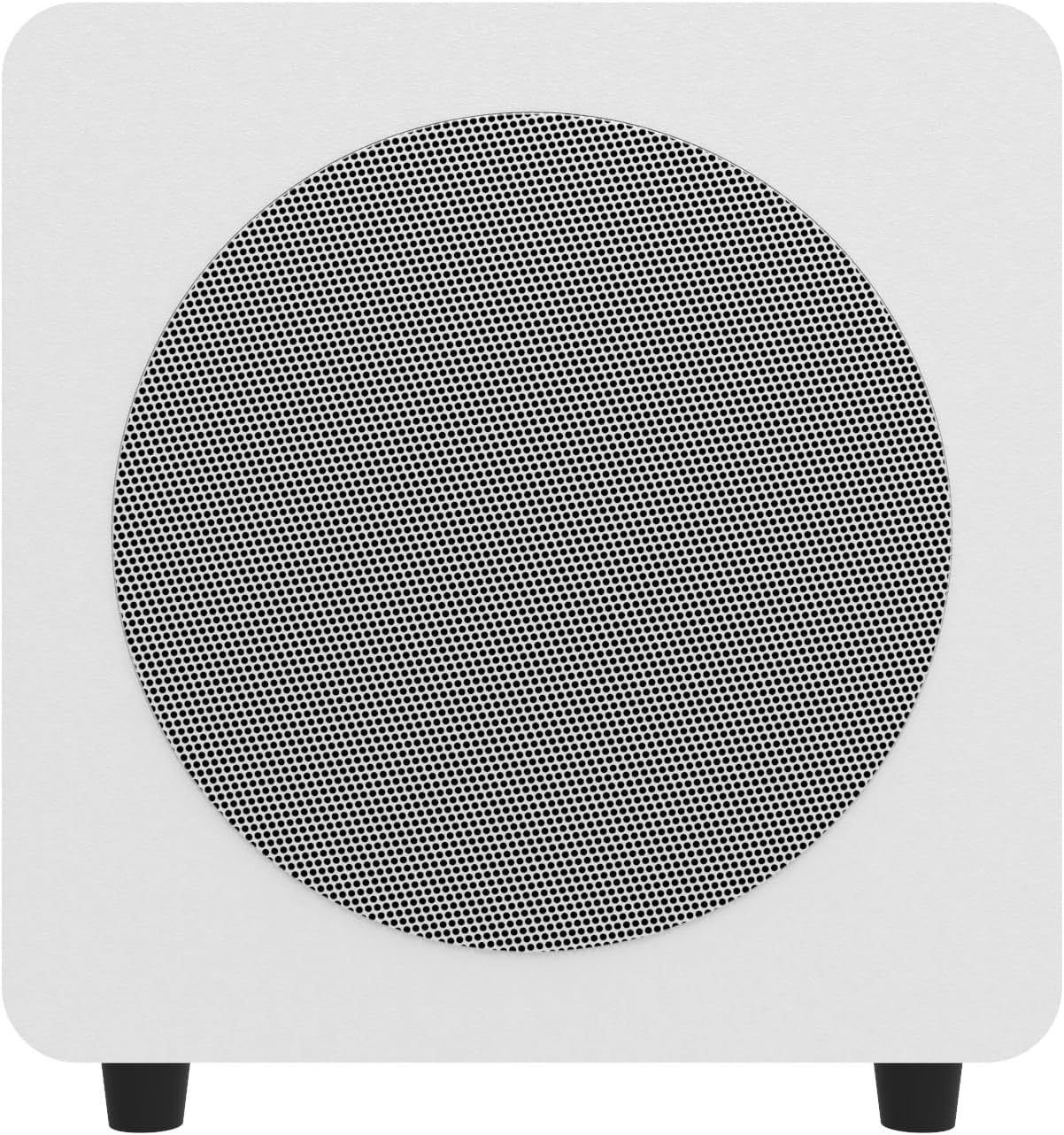 Kanto SUB8VMWW Sealed Powered Subwoofer with Grille | 300W Peak Power | 8" Woofer | Matte White