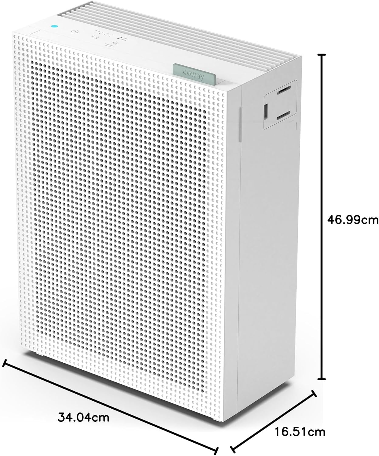 Coway Airmega 150 True HEPA Air Purifier with Air Quality Monitoring, Auto Mode, Filter Indicator, Dove White