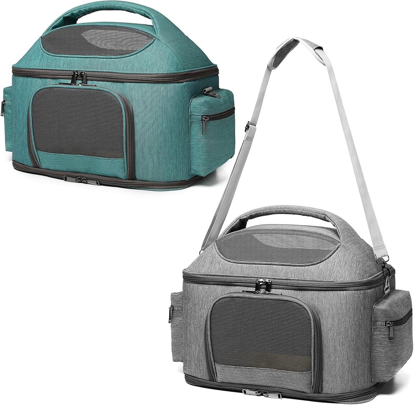 Large Pet Carrier for Cat and Small Dog, Fits 20 lbs Fat Cat, Soft-Sided Pet Travel Carrier, Cat Bed