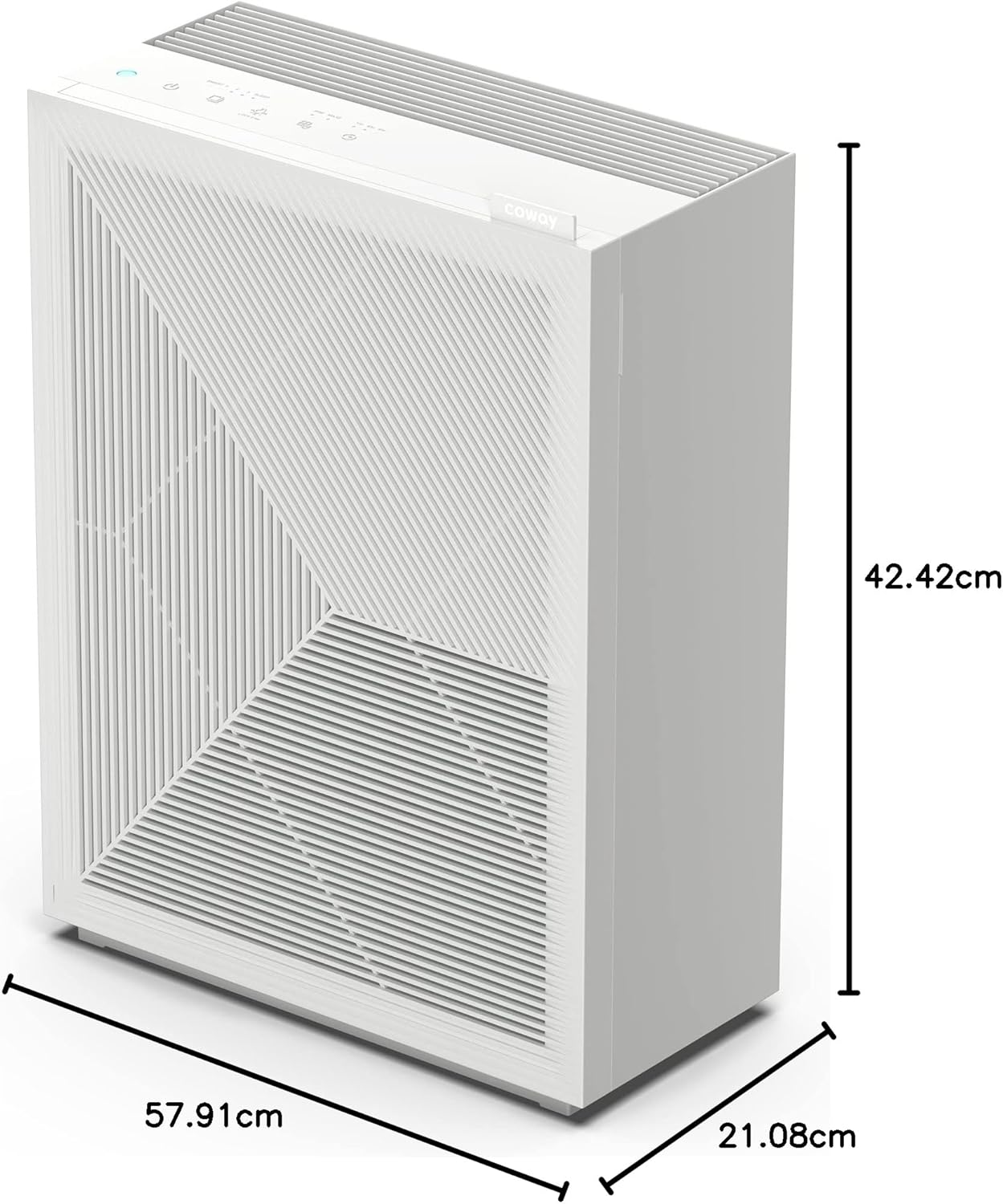 Coway Airmega 150 True HEPA Air Purifier with Air Quality Monitoring, Auto Mode, Filter Indicator, Dove White