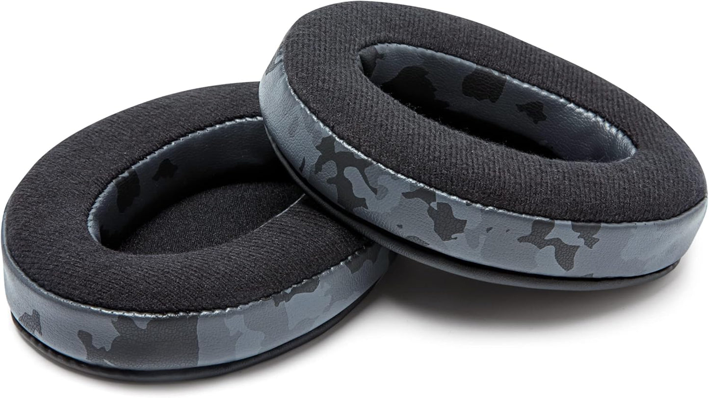 WC PadZ Velour - The Ultimate Upgraded Earpads by Wicked Cushions - Compatible With Audio Technica, HyperX, SteelSeries Arctis & More - Extra Thick - Bigger Opening - Softer Memory Foam | Black Floral