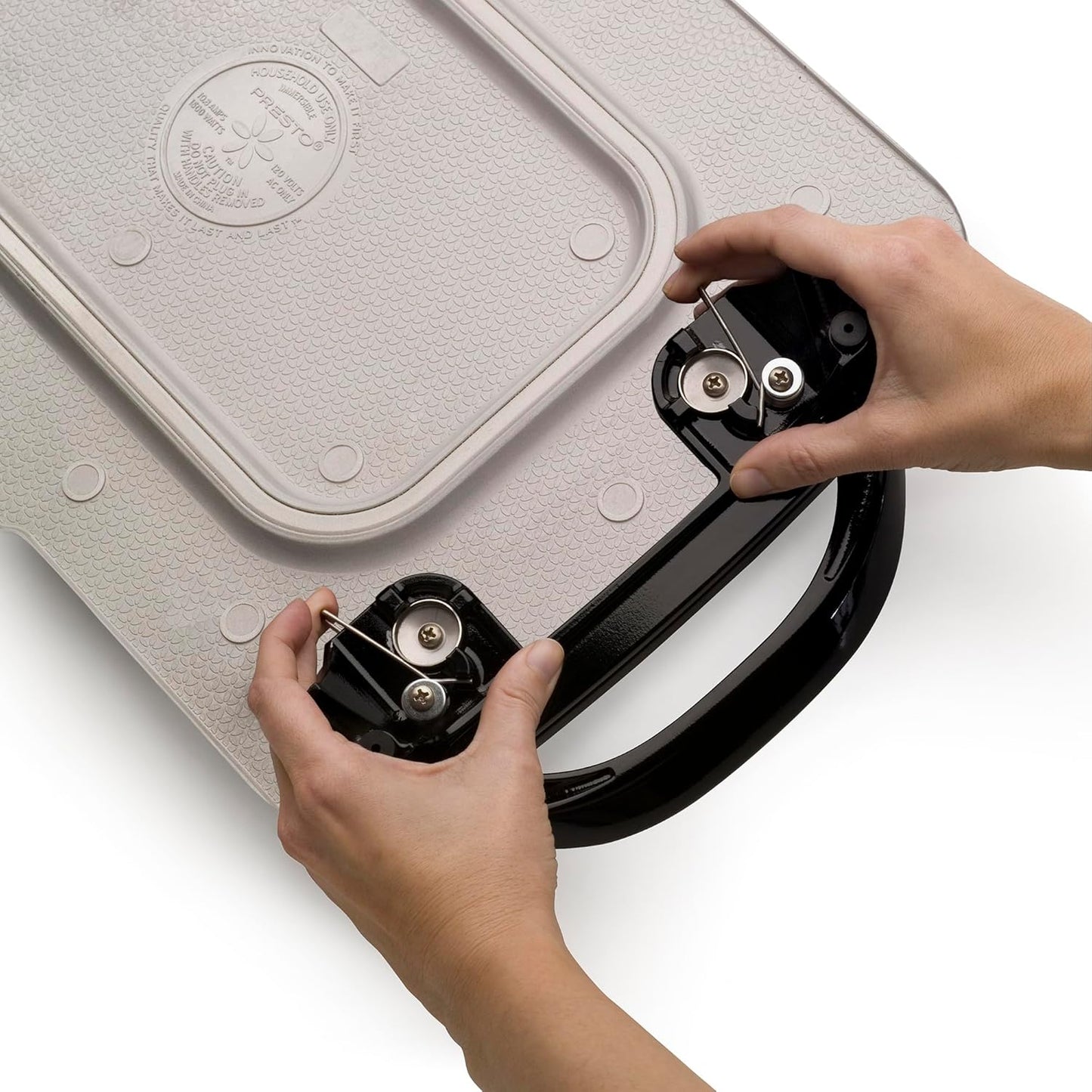 Presto 07061 22-Inch Electric Griddle with Removable Handles, Black