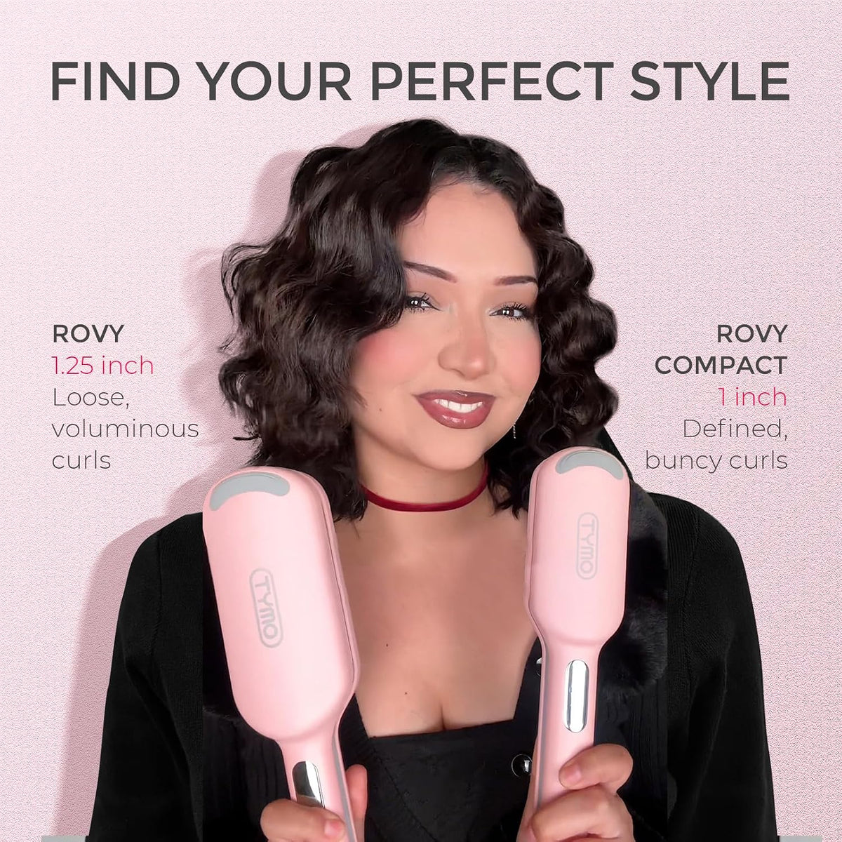 TYMO ROVY Hair Waver Curling Iron, 3-Barrel Ionic Hair Curler