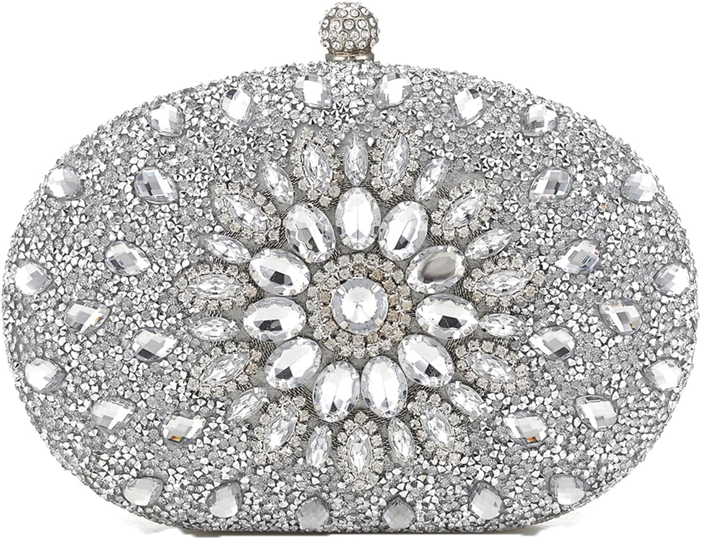 Crystal Women Evening Clutch Rhinestone Bag Bling Purse Glitter Radiant Shouder bag for Christmas Bridal Wedding Party