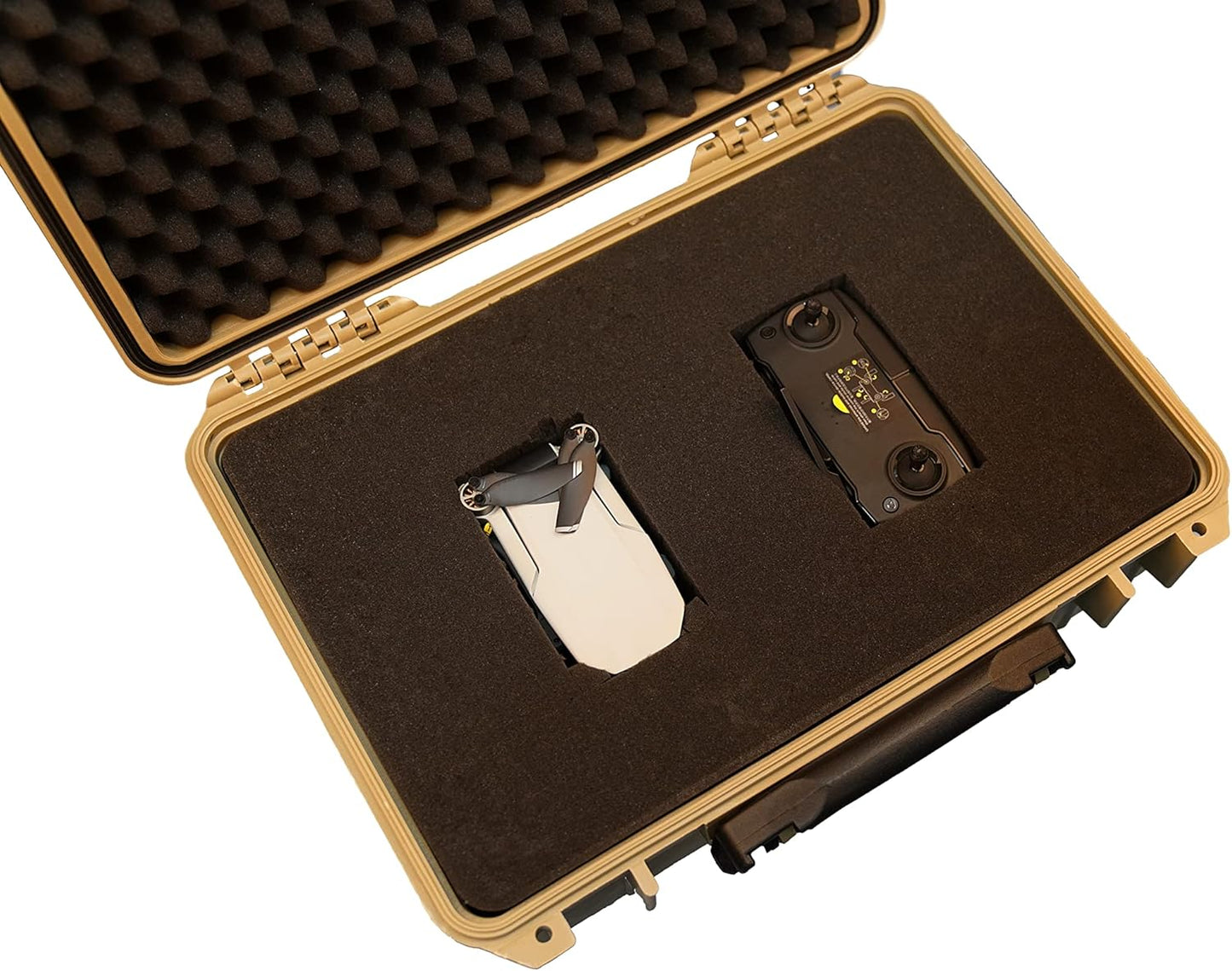 MEIJIA All Weather Portable Waterproof Hard Case,Camera Case with Customizable Fit Foam, Perfectly Protection of Camera, Drones,Pistols,Lens,Equipments,18.5 x14.06x6.93inches