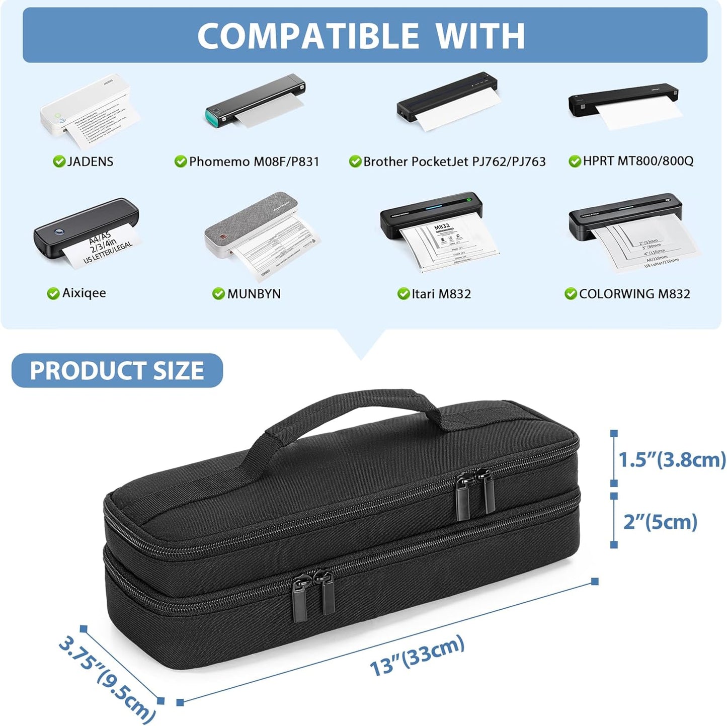 Purilite Select Compact Portable Printer Case
