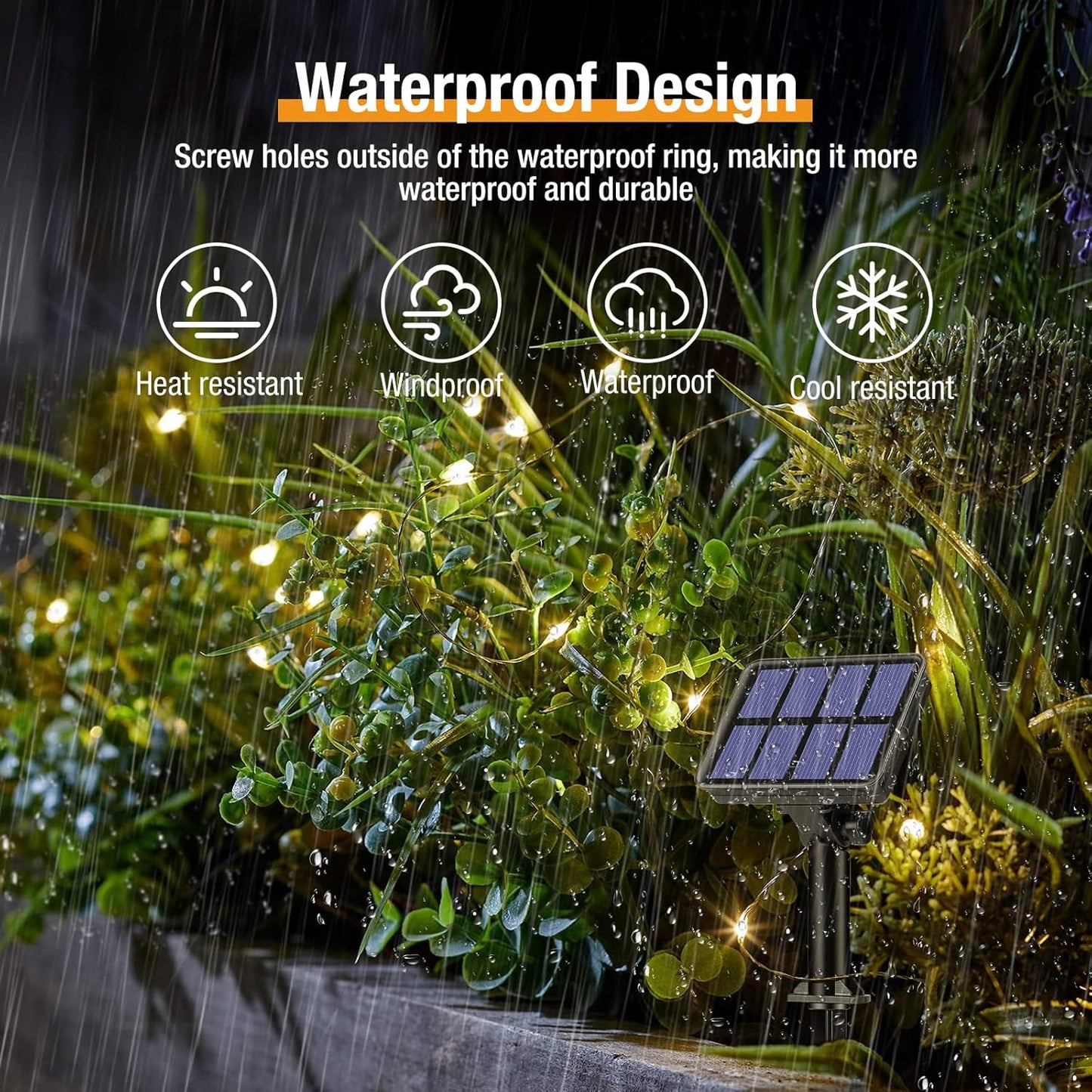 Purilite Select 2-Pack Solar Fairy String Lights
