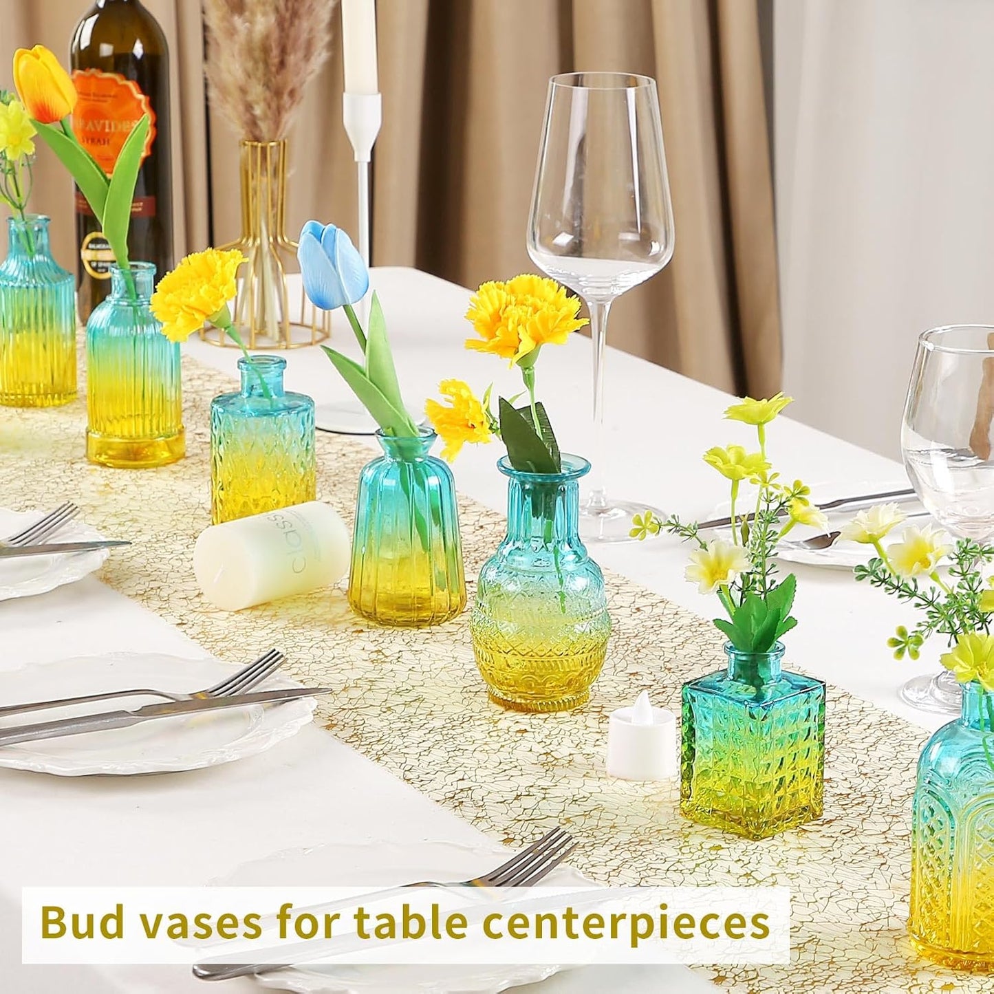 30 Pcs Mini Bud Vases As Wedding Centerpieces for Tables,Clear Bud Vases for Flowers,Small Flower Vases Suitable for Birthday Party,Anniversary,Wedding Reception,Baby Shower