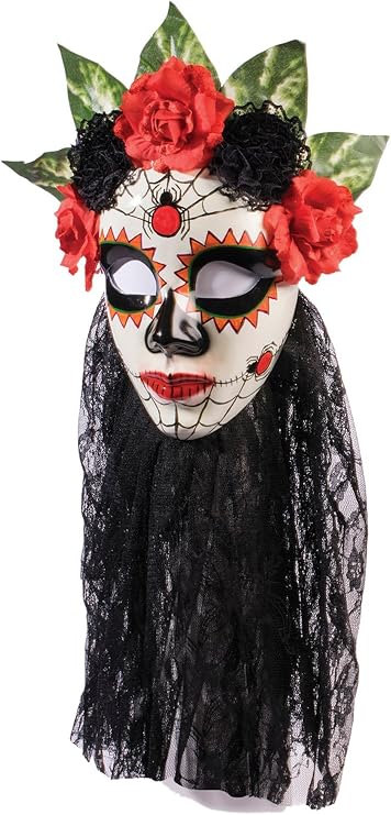 Forum Novelties Women's Day of The Dead Senora Lace Mask