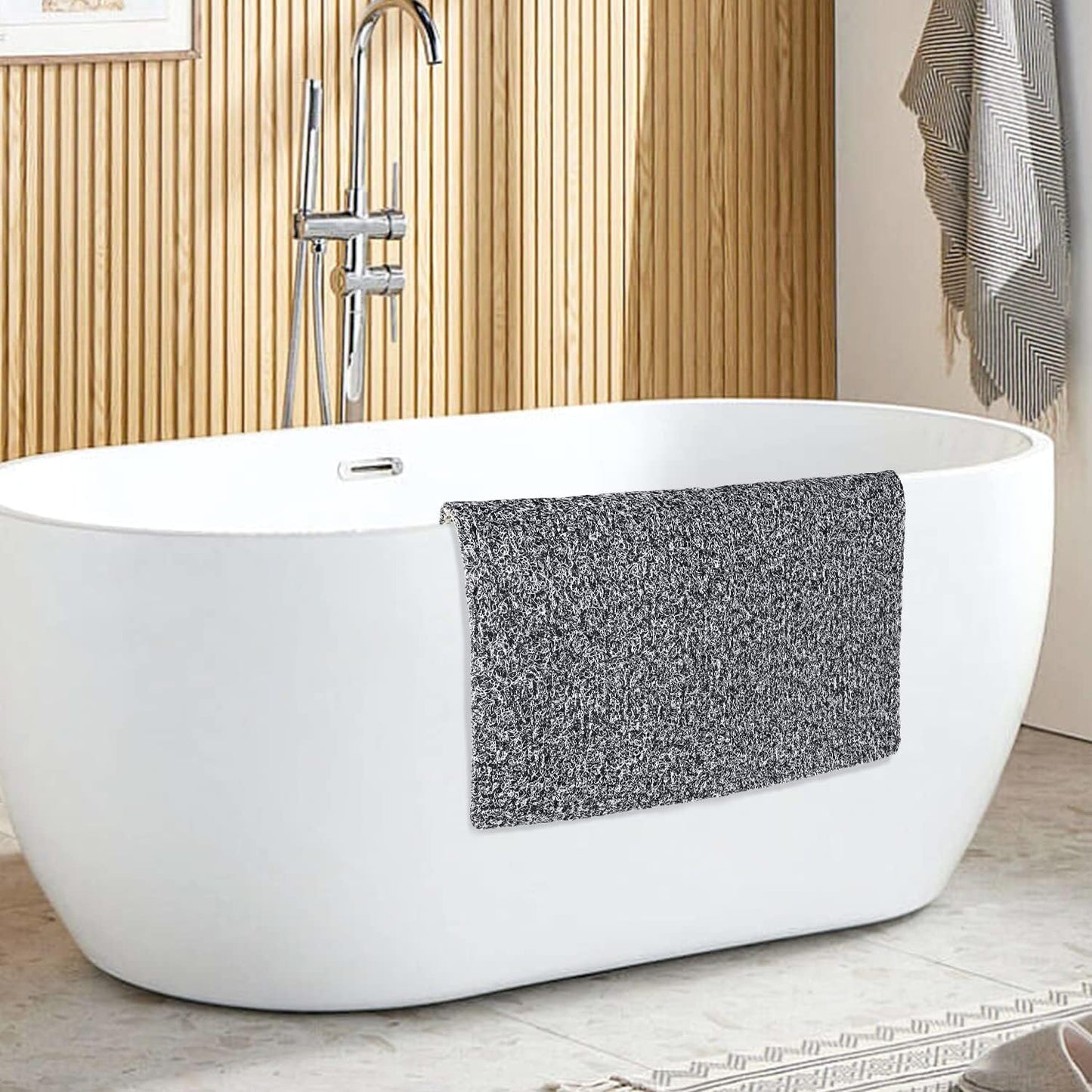 Loofah Mats for Shower, Non Slip | Quick Drying | Soft on Your Feet | Soft Textured Shower Mat Bath Mat Bathtub Mat Massage Mat Loofah Mat for Bathroom,Shower Tub or Wet Areas