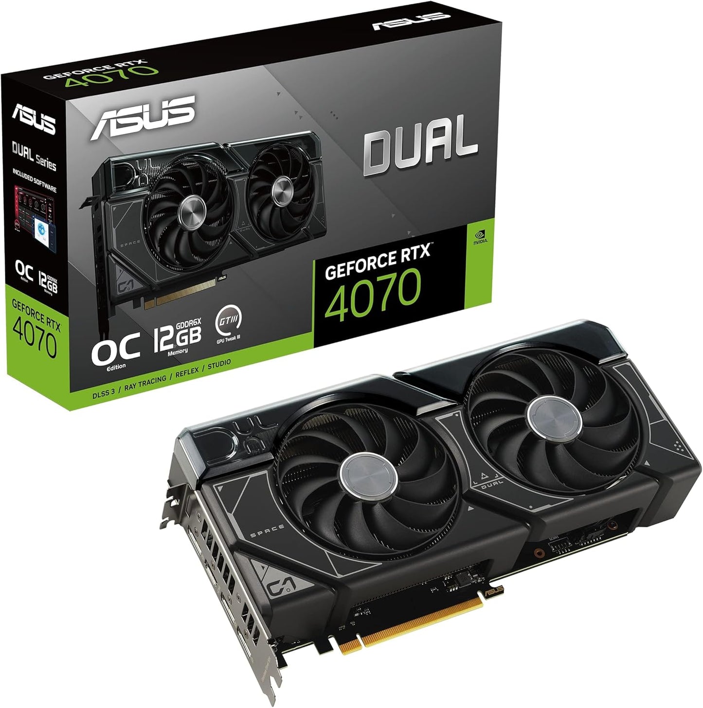 The SFF-Ready ASUS Prime GeForce RTX™ 5070 12GB GDDR7 Graphics Card (PCIe® 5.0, 12GB GDDR7, HDMI®/DP 2.1, 2.5-Slot, Axial-tech Fans, Dual BIOS)