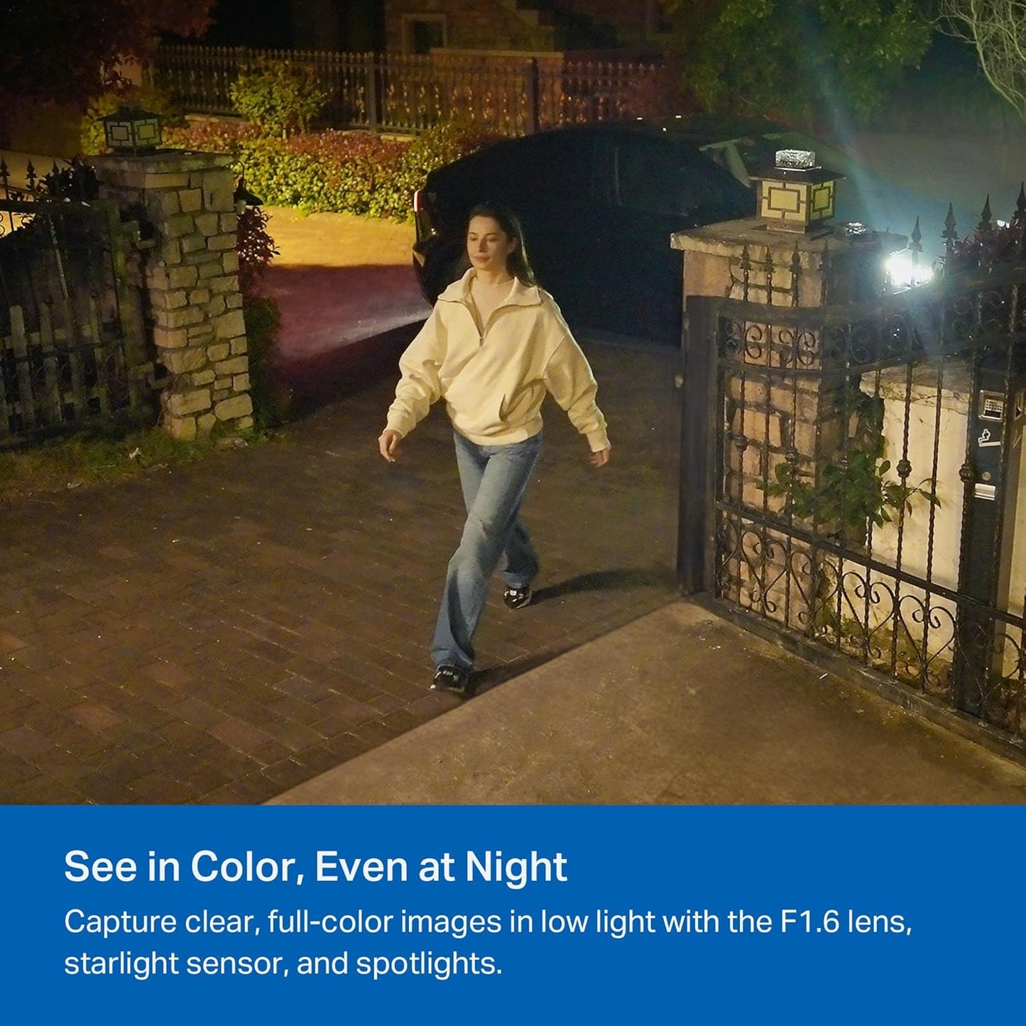 TP-Link Tapo SolarCam 2K, Outdoor Battery Camera w/Solar Panel Base, Wireless Camera, 2K QHD, 150° Super-Wide FOV, Free Person/Vehicle/Pet Detection, SD/Cloud Storage, Starlight Color Night Vision
