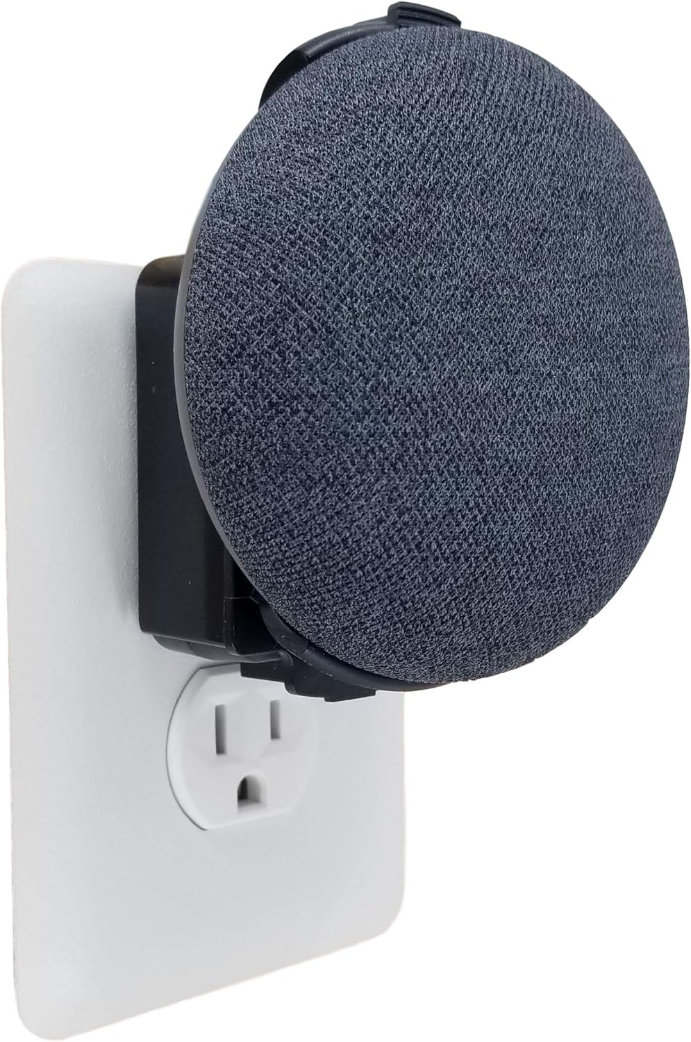 The Nest Mini Backpack 2nd Gen 2019: The Simplest and Cleanest Outlet Wall Mount Hanger Stand for NEW Google Nest Mini - No Cord Wrapping Required - Designed in USA (White)
