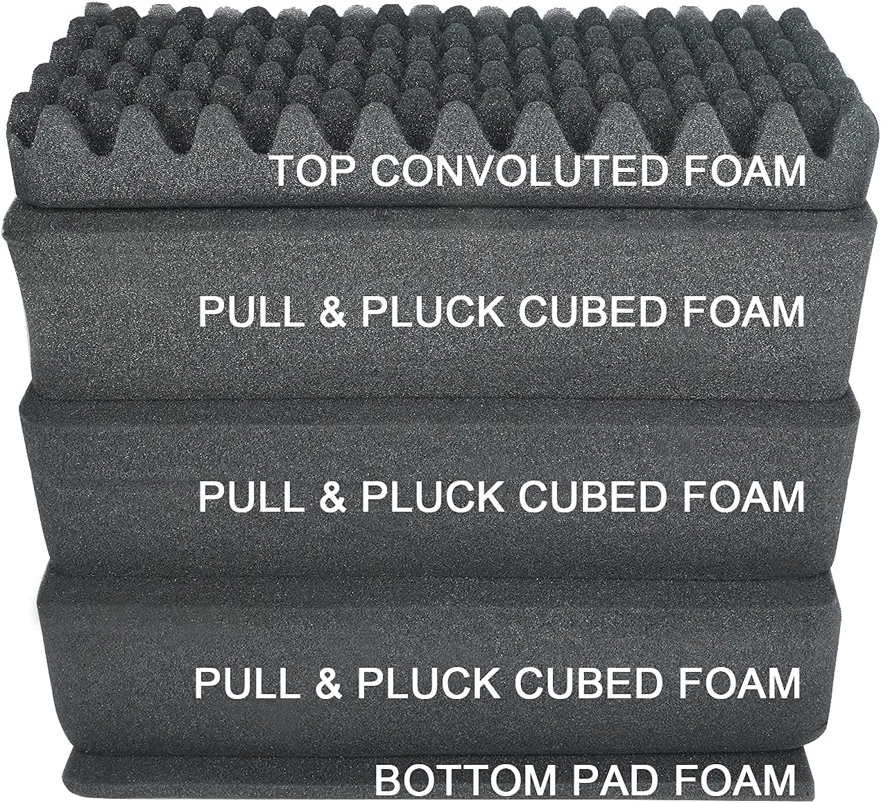 MEIJIA Portable Waterproof Protective Hard Case,Camera Case with Customizable Fit Foam Inserted, Elegant Black (9.17"x 7.56"x4.33")